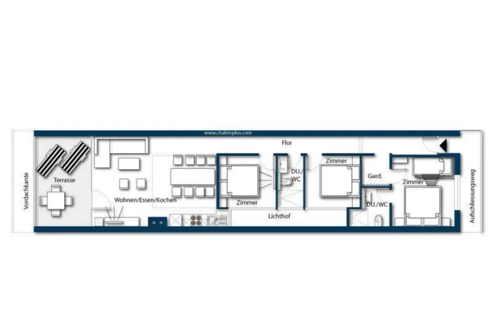 Residenz Wildkogelbahnen Top 12 - Plattegrond