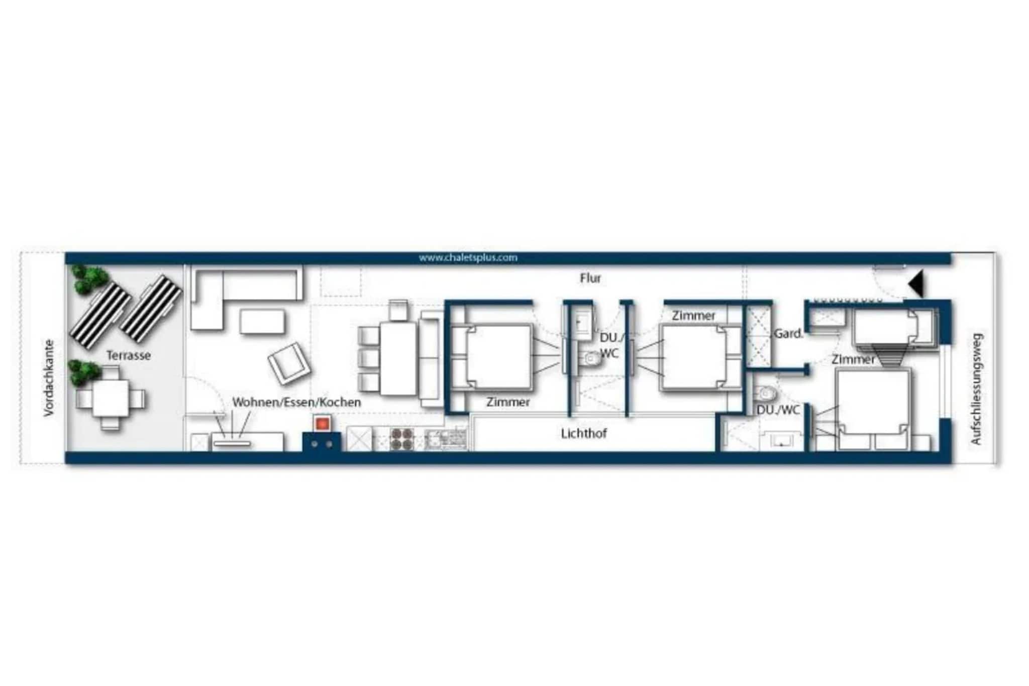 Residenz Wildkogelbahnen Top 17 - Plattegrond