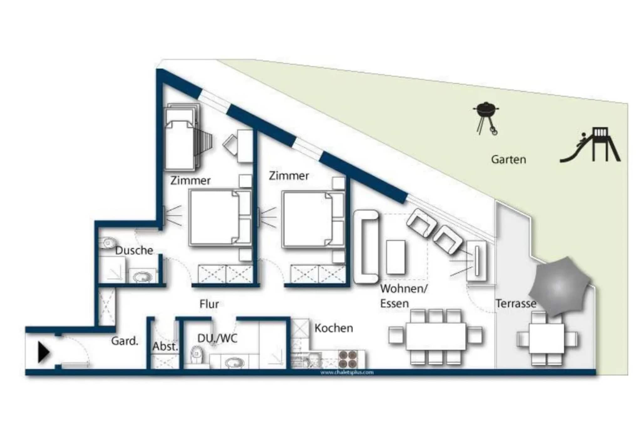 Residenz Wildkogelbahnen Top 18 - Plattegrond
