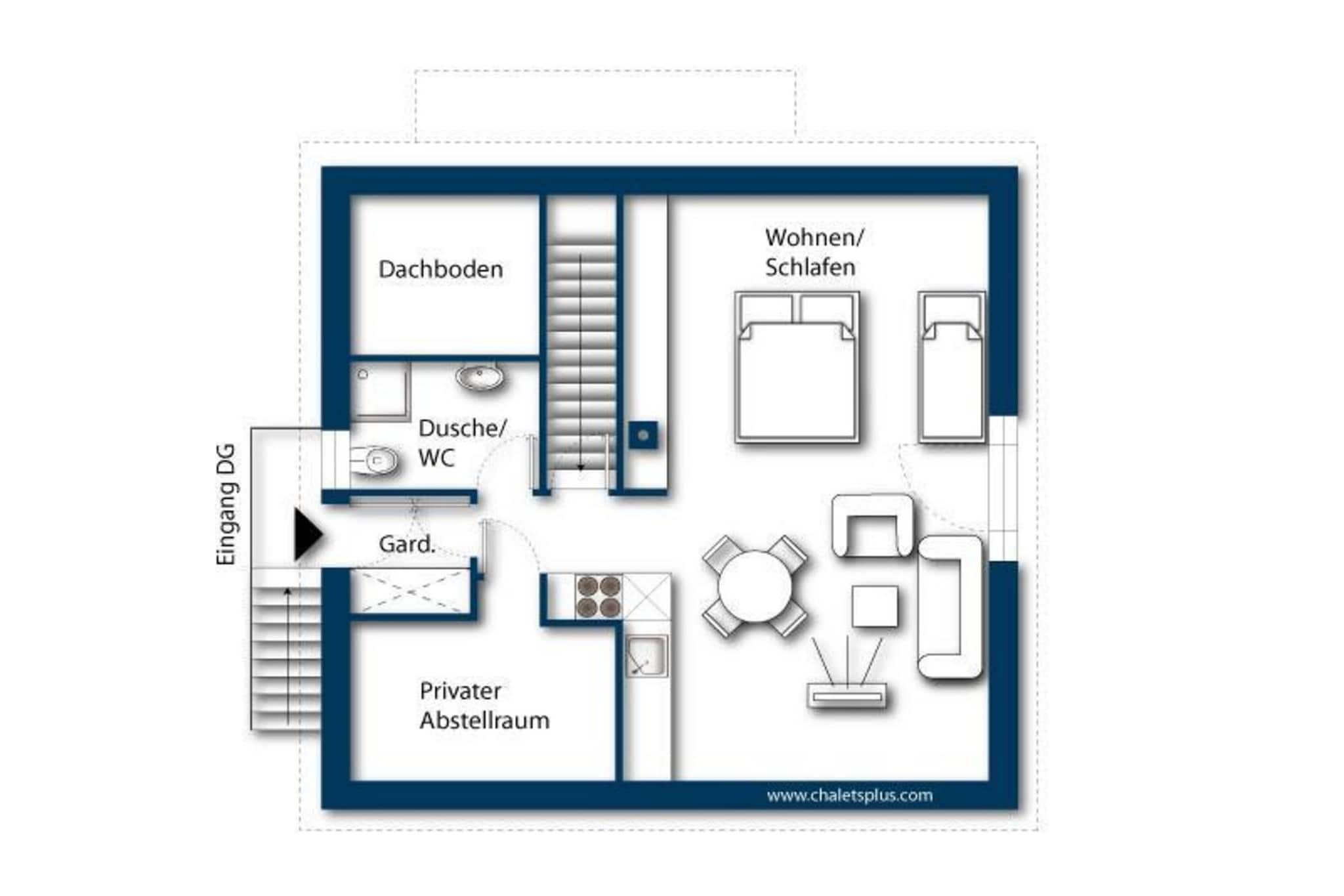Smaragdresort Chalet Bergblick - Plattegrond