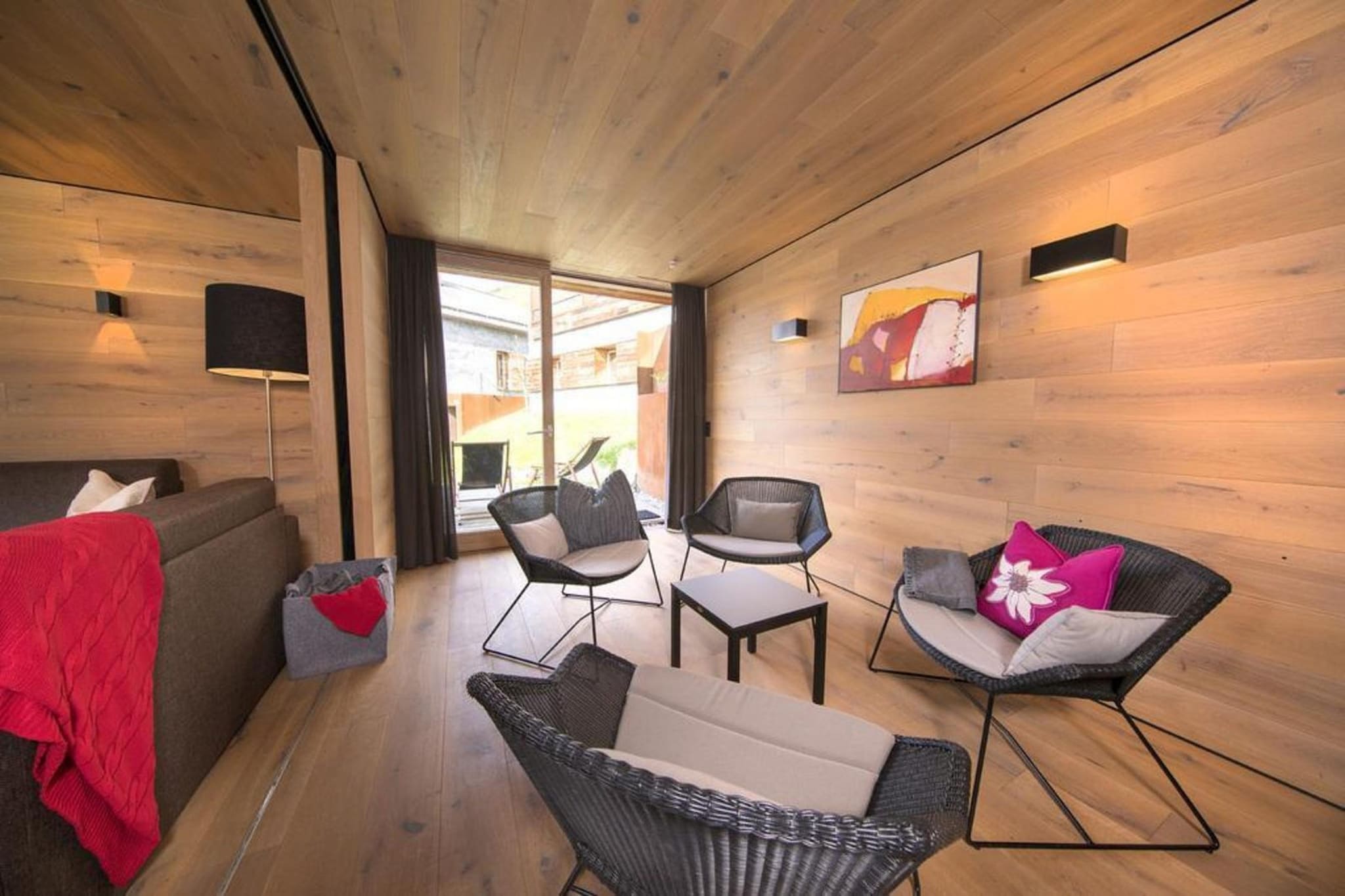 Smaragdresort Chalet Bergblick - Woonkamer