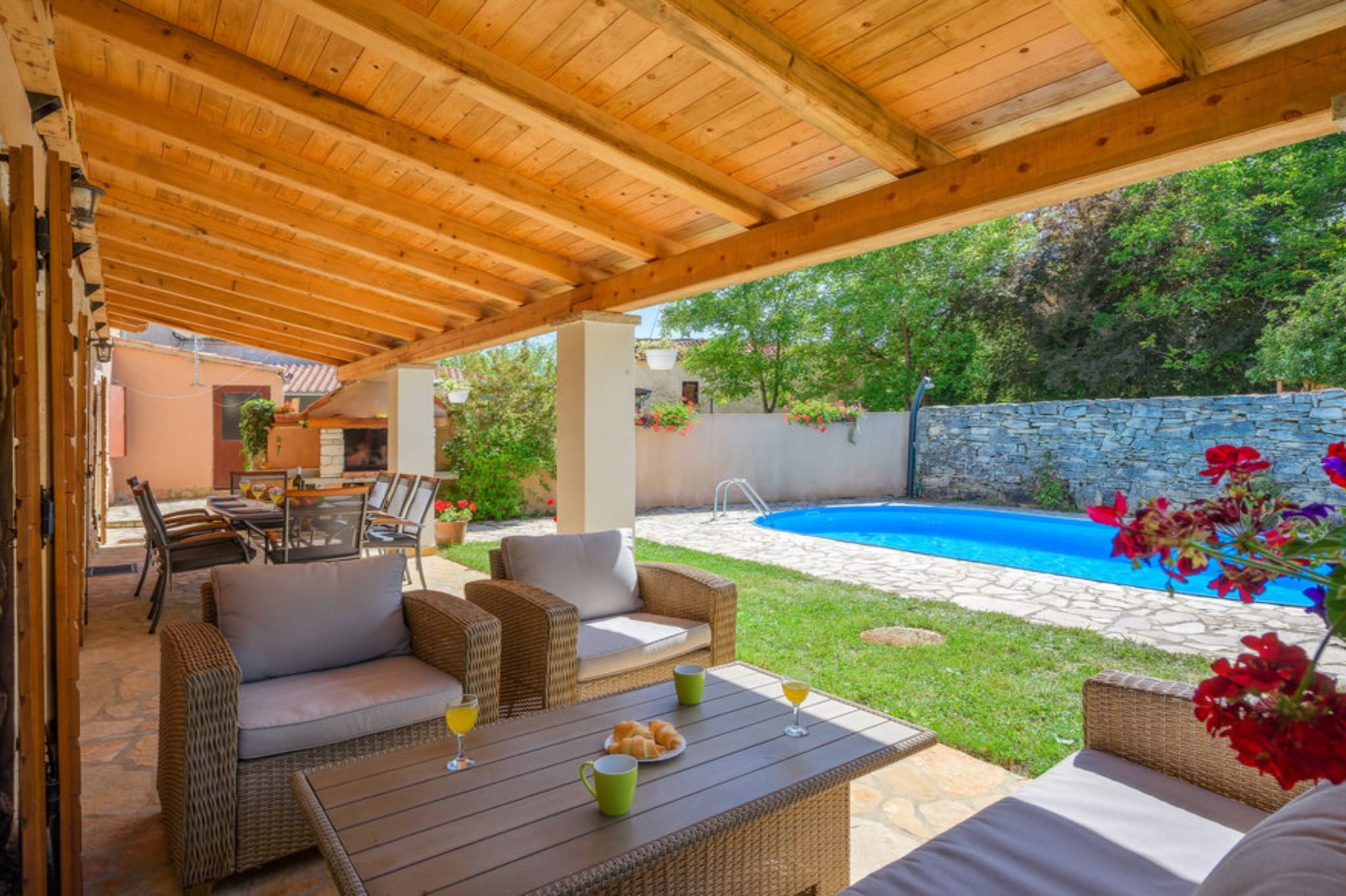 Villa Istra - Four Bedroom Villa with Private Pool-Wohnzimmer