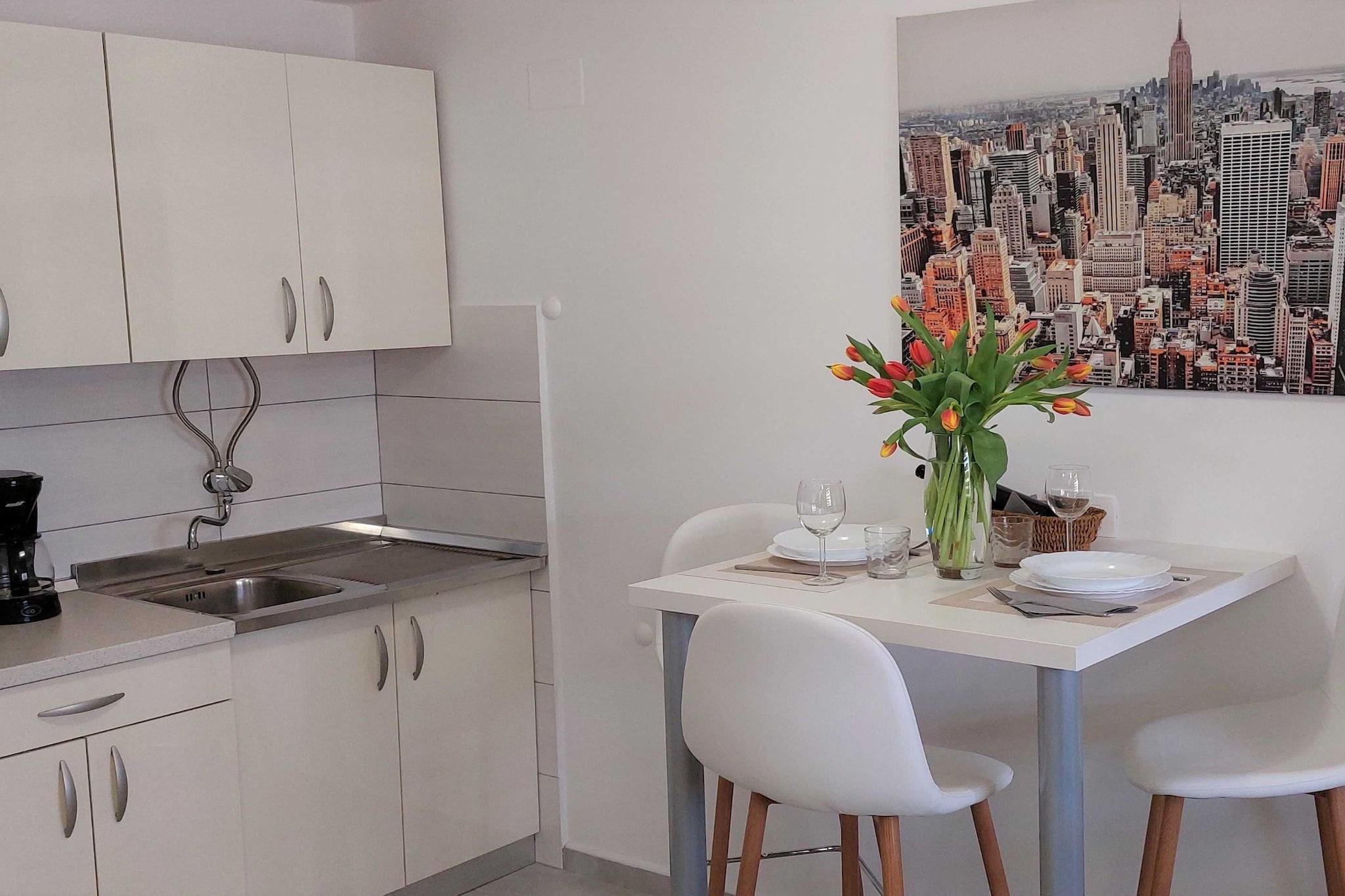 Modern Crikvenica Apartments with Sea View - One Bedroom Apartment with Terrace-Keuken