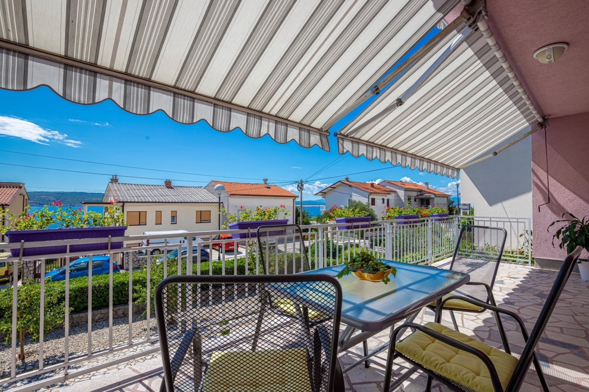 Modern Crikvenica Apartments with Sea View - Two Bedroom Apartment with Balcony-Terras
