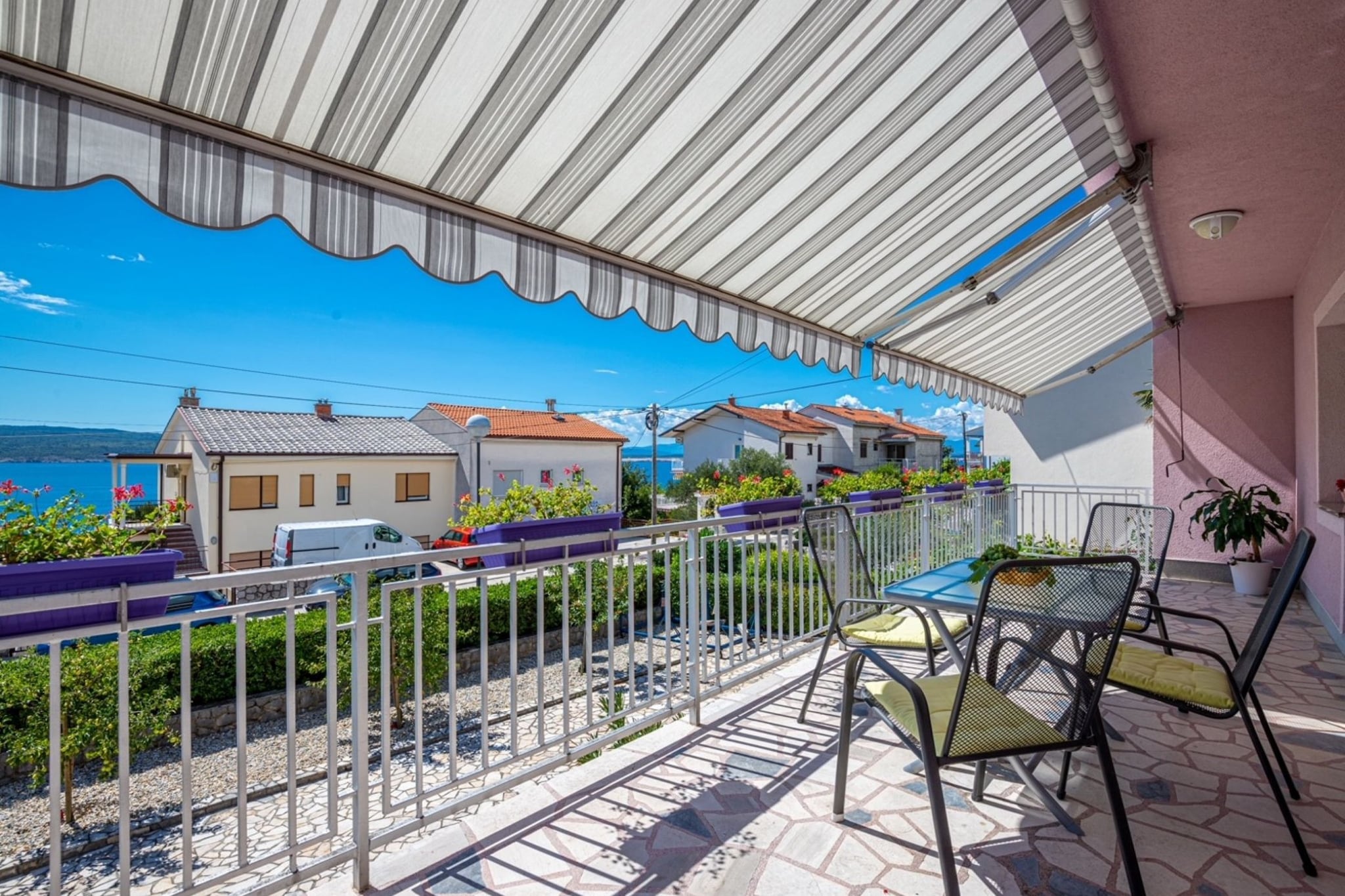 Modern Crikvenica Apartments with Sea View - Two Bedroom Apartment with Balcony-Terras