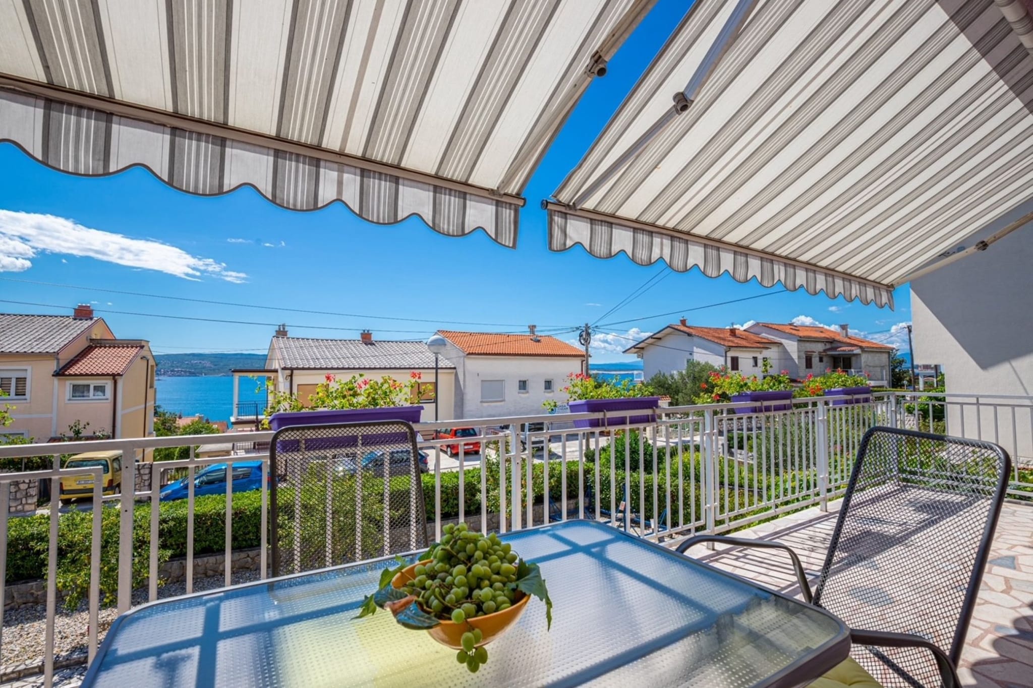 Modern Crikvenica Apartments with Sea View - Two Bedroom Apartment with Balcony-Terras