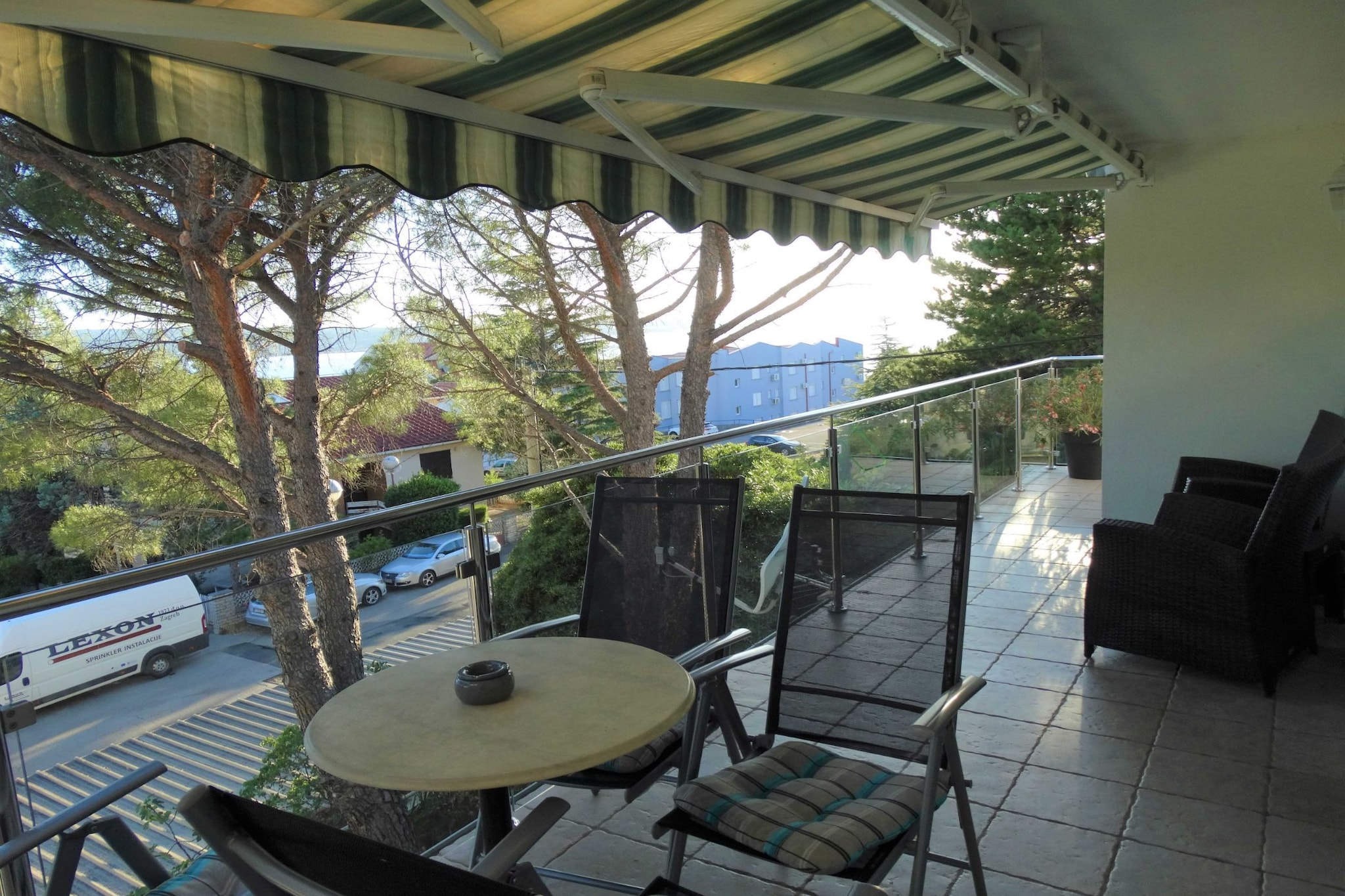 Selce Shorefront Apartment with Balcony and Sea View - Two Bedroom Apartment with Balcony and Sea View-Terrace balcony
