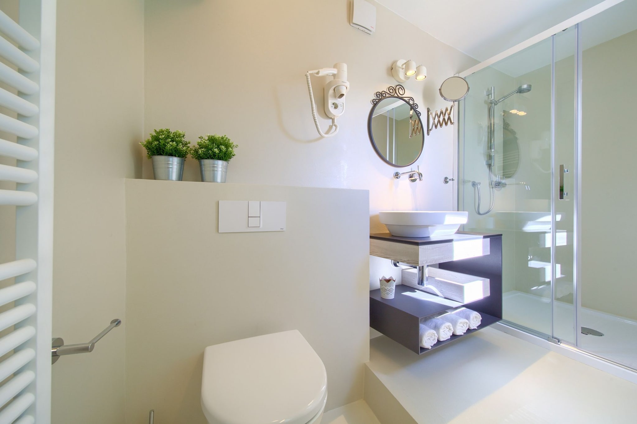Vibrant and Elegant Downtown Krk Apartments - One Bedroom Apartment (owner 3)-Salle de bain