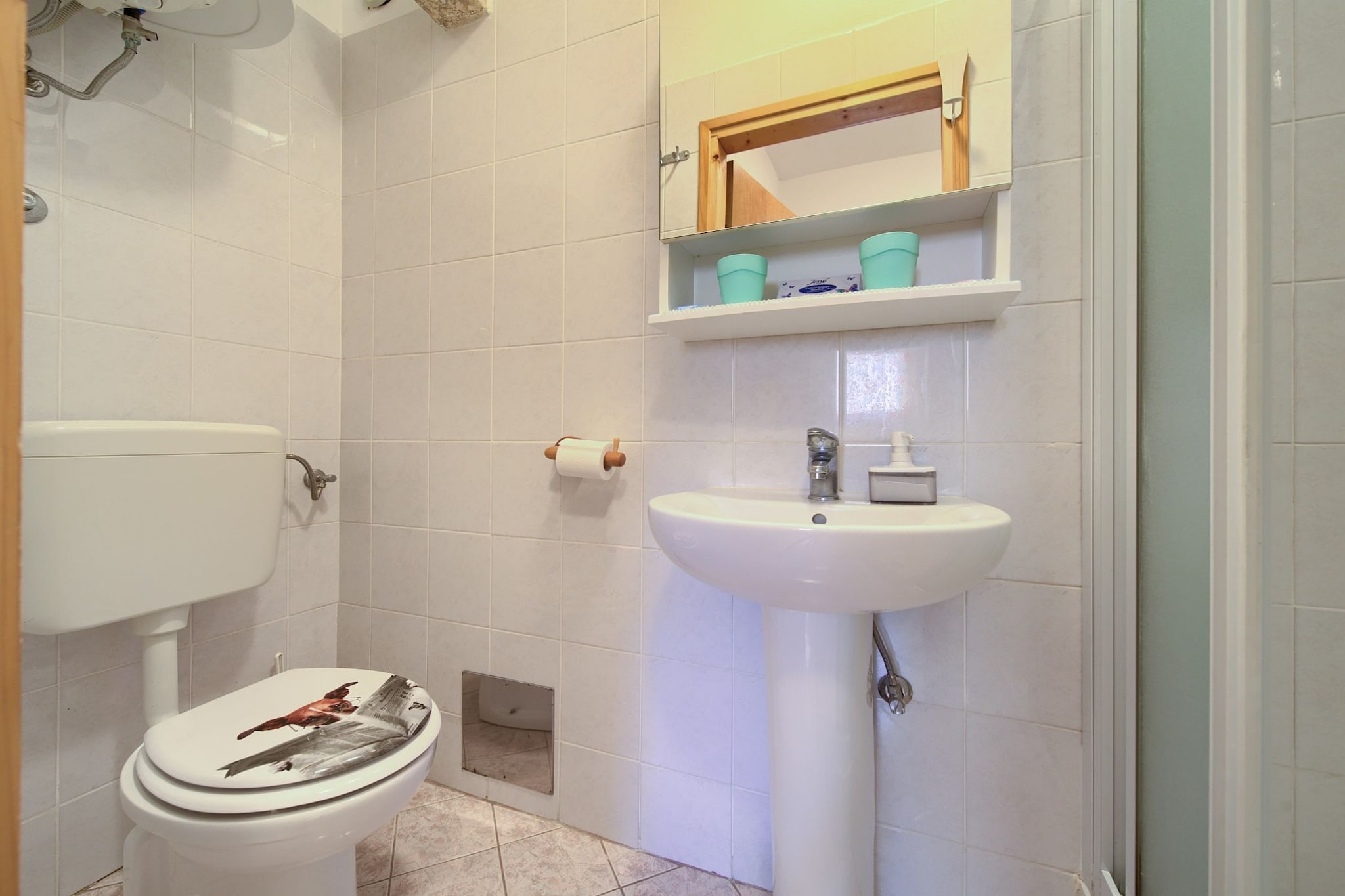 Chic and Charming Krk Downtown Apartments - Classic Studio Apartment (owner Lemon)-Bathroom
