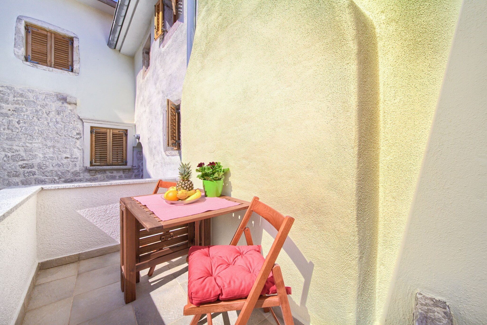 Chic and Charming Krk Downtown Apartments - Standard Studio Apartment (owner Bishop)-Terrace balcony