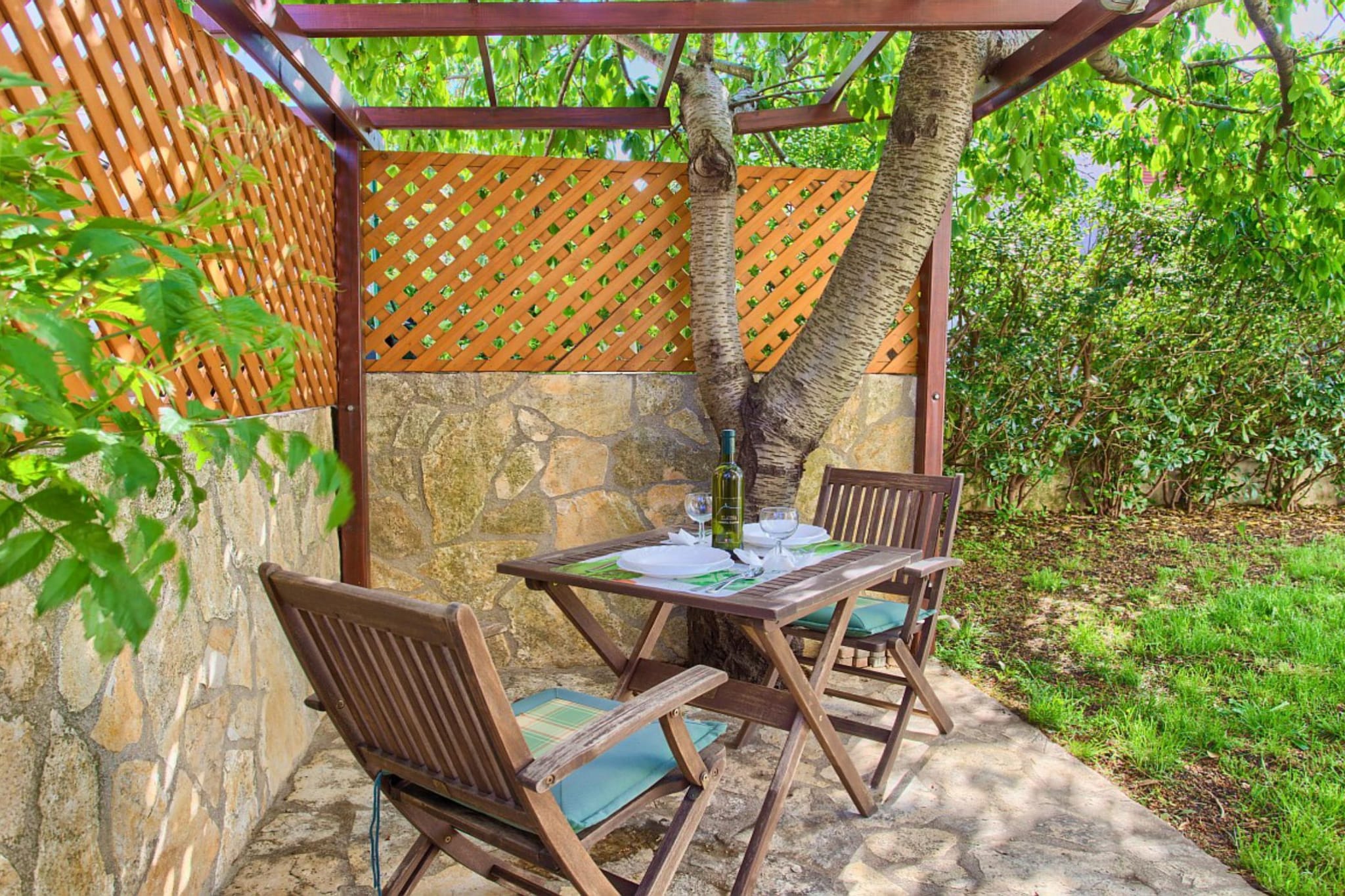 Elegant Krk Hideaway Apartment with Terrace - One Bedroom Apartment with Terrace-Outdoor