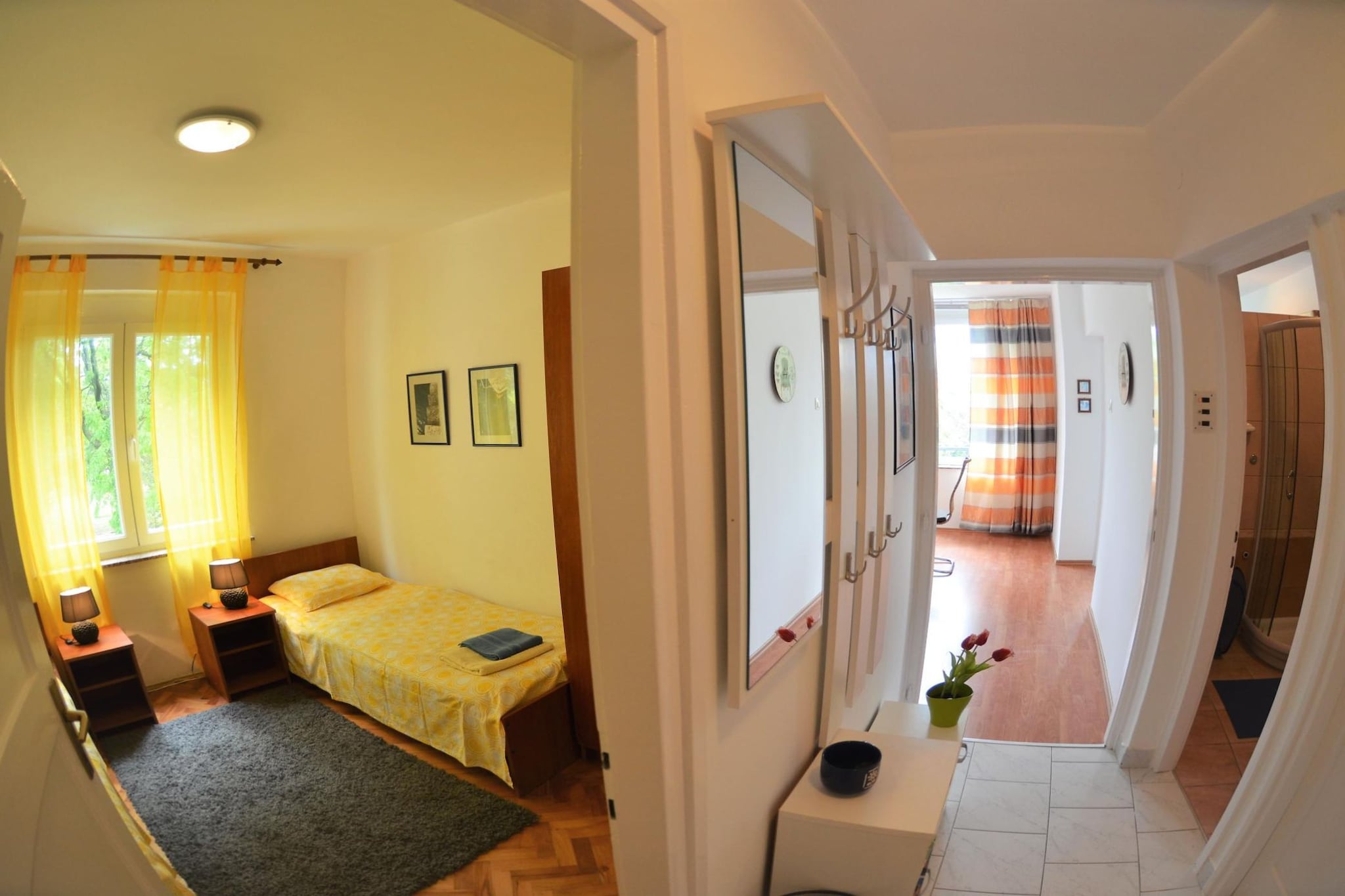 Bright and Breezy Apartment with Terrace and Sea View - Two Bedroom Apartment with Terrace and Sea View-Bedroom