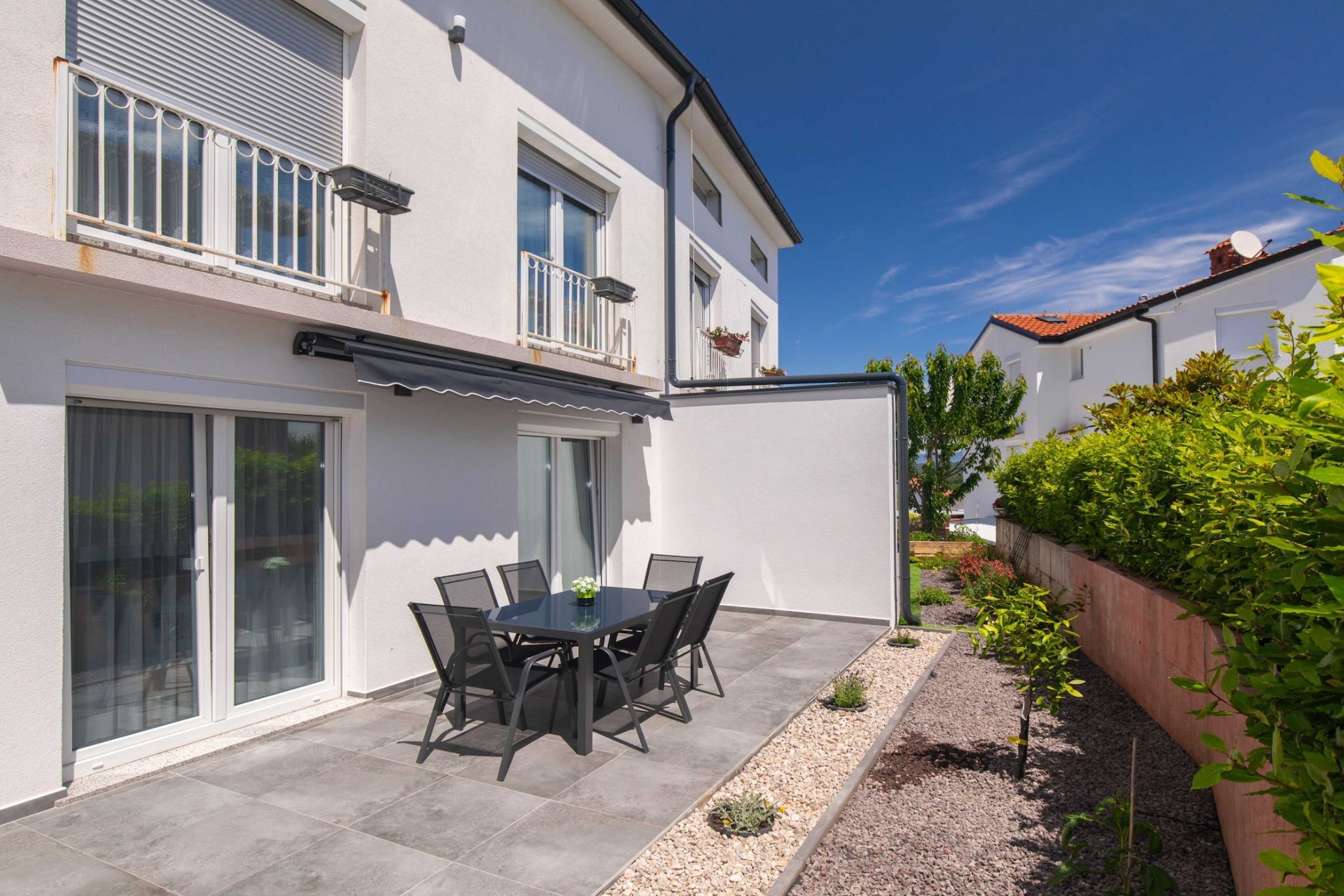 Modern Apartment with Terrace and Private Parking Krk - Two Bedroom Apartment-Outdoor