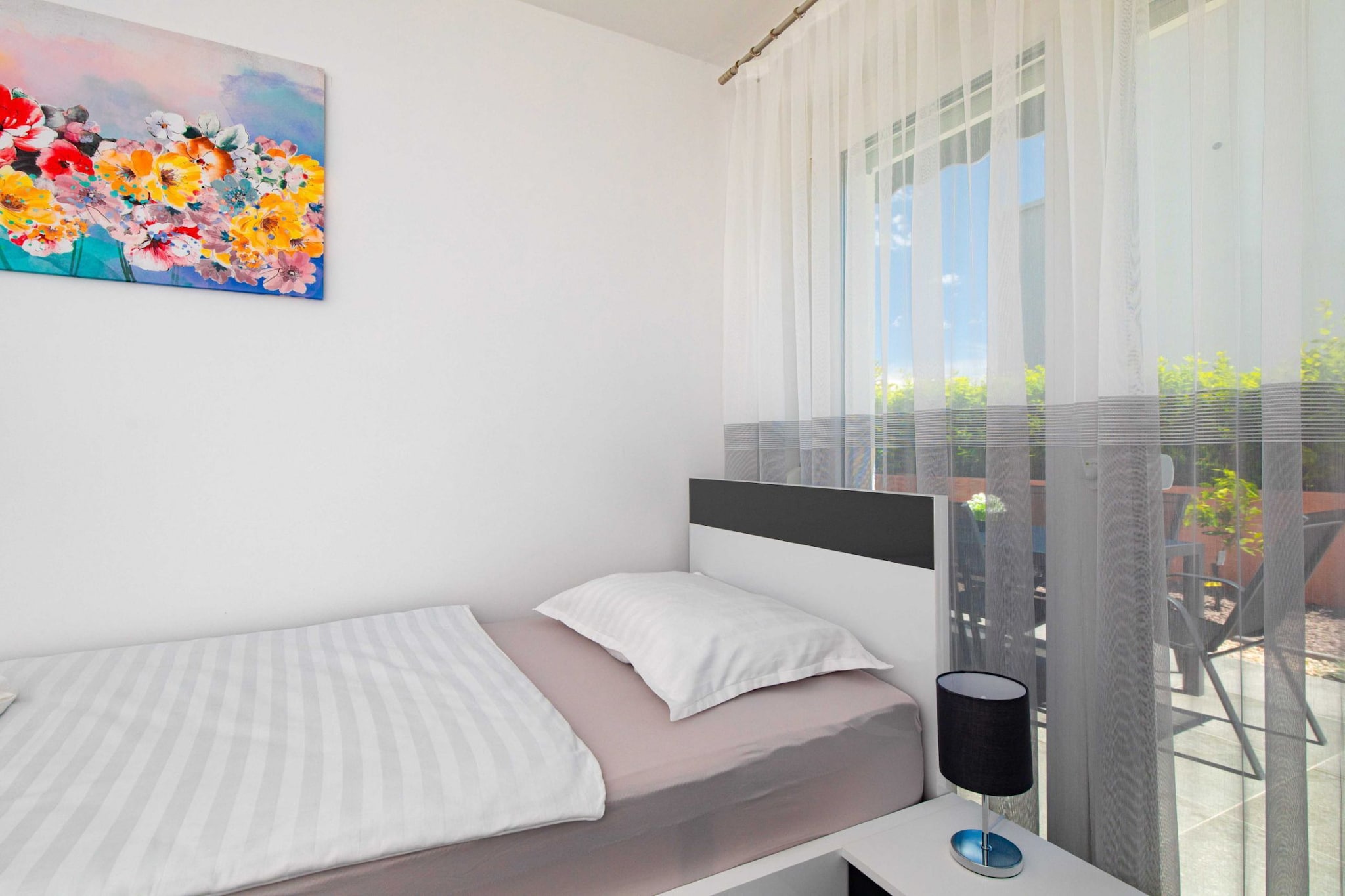 Modern Apartment with Terrace and Private Parking Krk - Two Bedroom Apartment-Bedroom