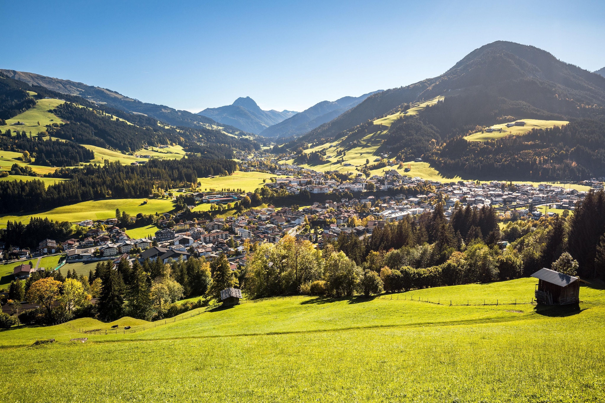 Gipfelglück Comfort-Gebieden zomer 1km