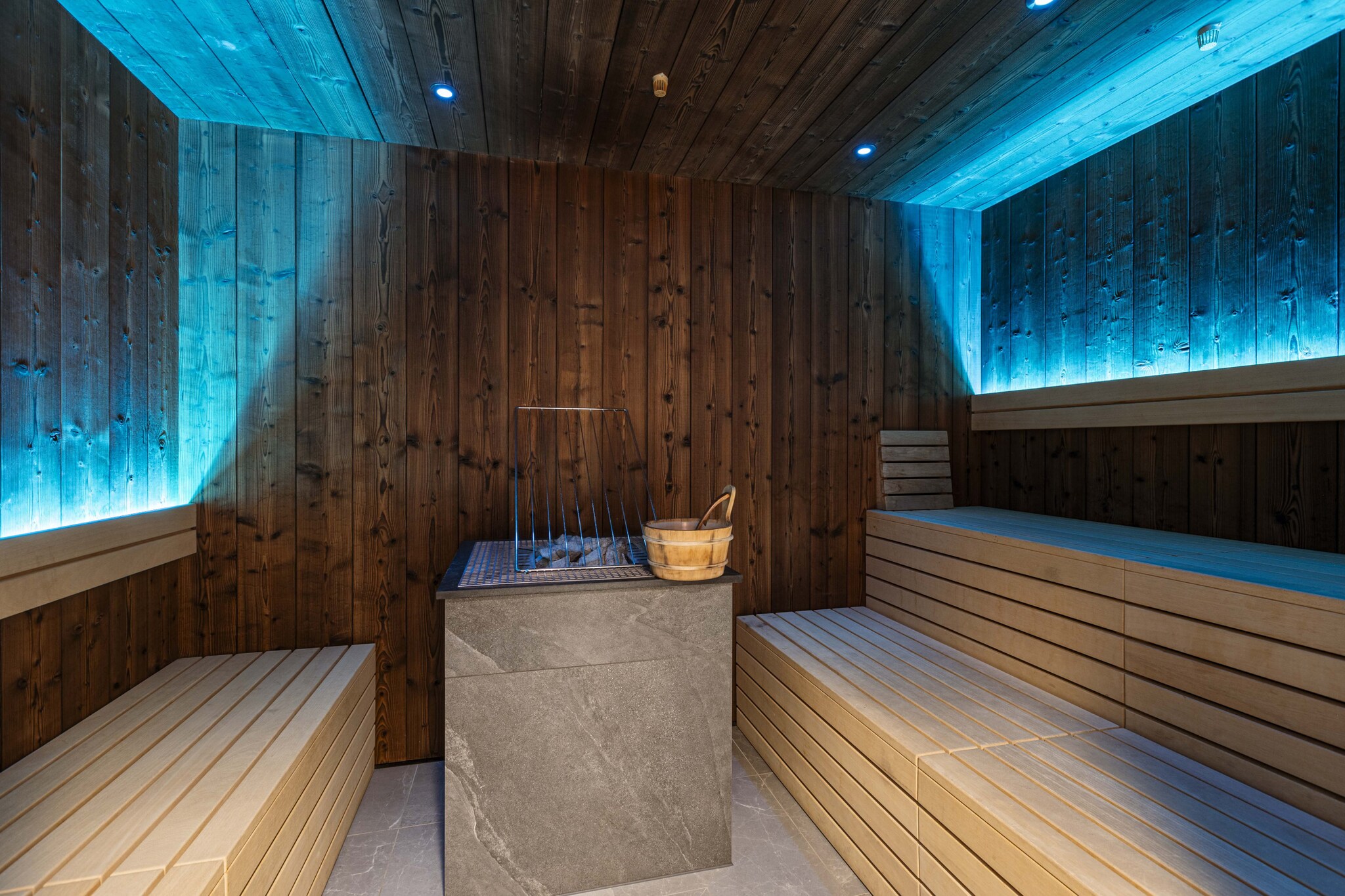 The Superior apartment at Montafon Suites Schruns offers spacious accommodation for up to 6 people, with an area ranging from 82 mÂ² to 98 mÂ². The apartment features two cozy bedrooms, each furnished with a double bed, and a double sofa bed in the living area to accommodate two additional guests. With two bathrooms, including a shower and some with a separate toilet, convenience is ensured for larger groups or families. The apartment also boasts a balcony or terrace, perfect for enjoying the scenic surroundings. The highlight of the Montafon Suites Schruns is its wellness area, featuring a sauna, steam bath, relaxation area, and a heated outdoor pool, offering ultimate relaxation after a day of exploring. Wi-Fi is available throughout the apartment. 

The property is located just 100 meters from the Silvretta Montafon, providing easy access to skiing and biking activities. Guests can also enjoy the convenience of free underground parking and an e-charging station, along with the Montafon guest card, which offers numerous discounts.

The fully equipped kitchen invites guests to cook and dine together, with all the necessary amenities such as a stove, oven, microwave, refrigerator, dishwasher, toaster, kettle, and coffee machine. Upon arrival, a small starter set is provided, including dishwashing essentials and cleaning items.