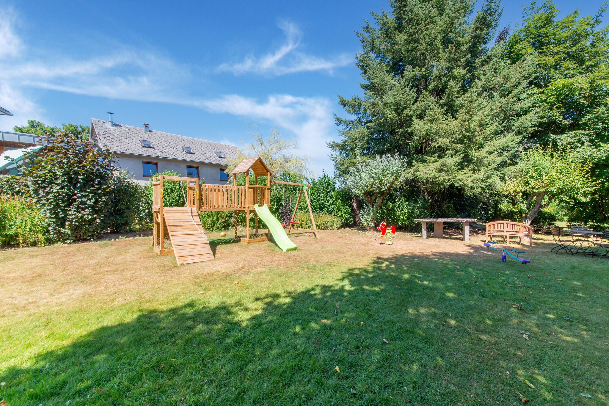 Pretty semi detached house in the Ardennes with swimming pool, games room!