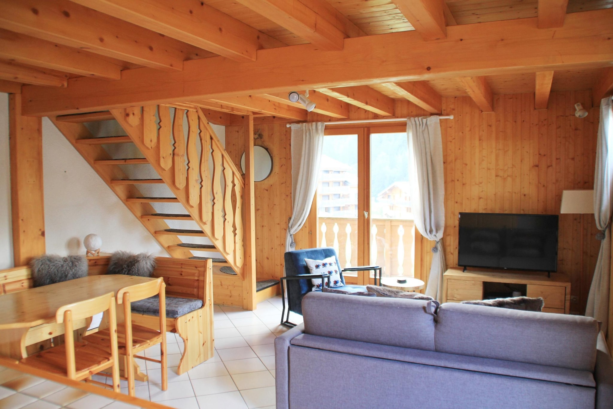 Chalet Ecureuil ECR CHARMING & NATURE 5 Pers.-Woonkamer