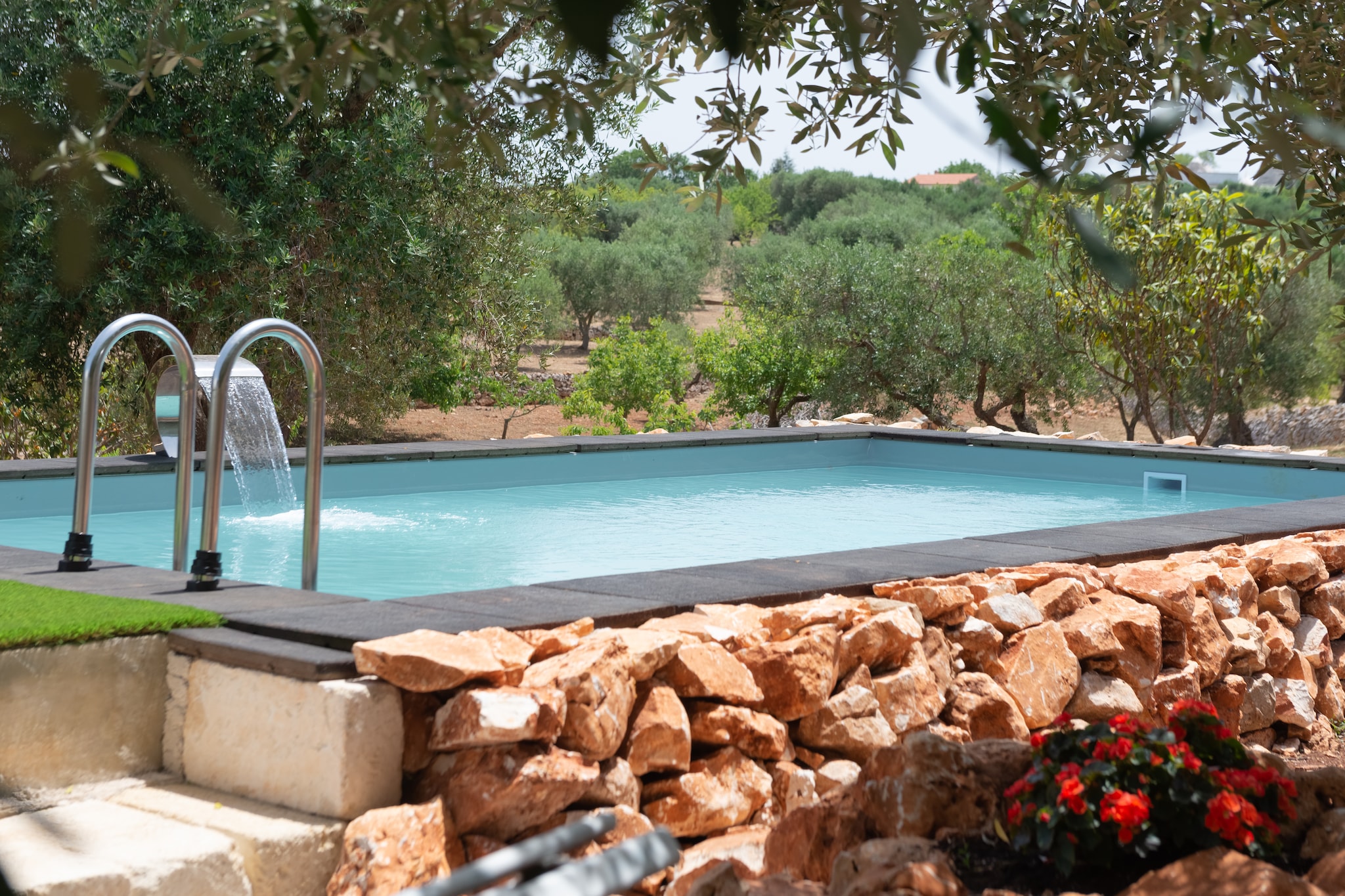 Lamia Papo in Ostuni-Pool