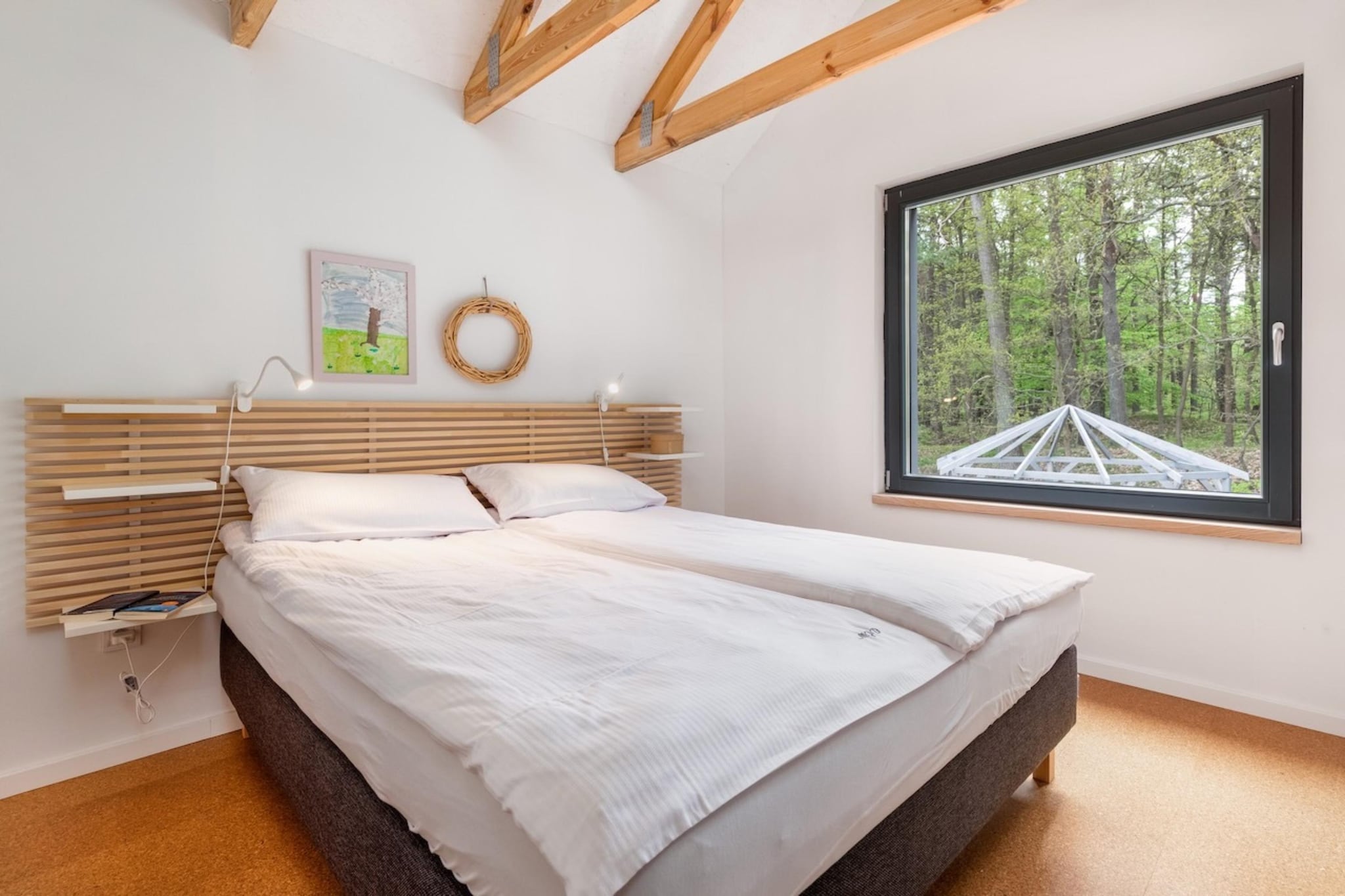 Dom wakacyjny dla 4 osób nad jeziorem Wisełka - Slaapkamer