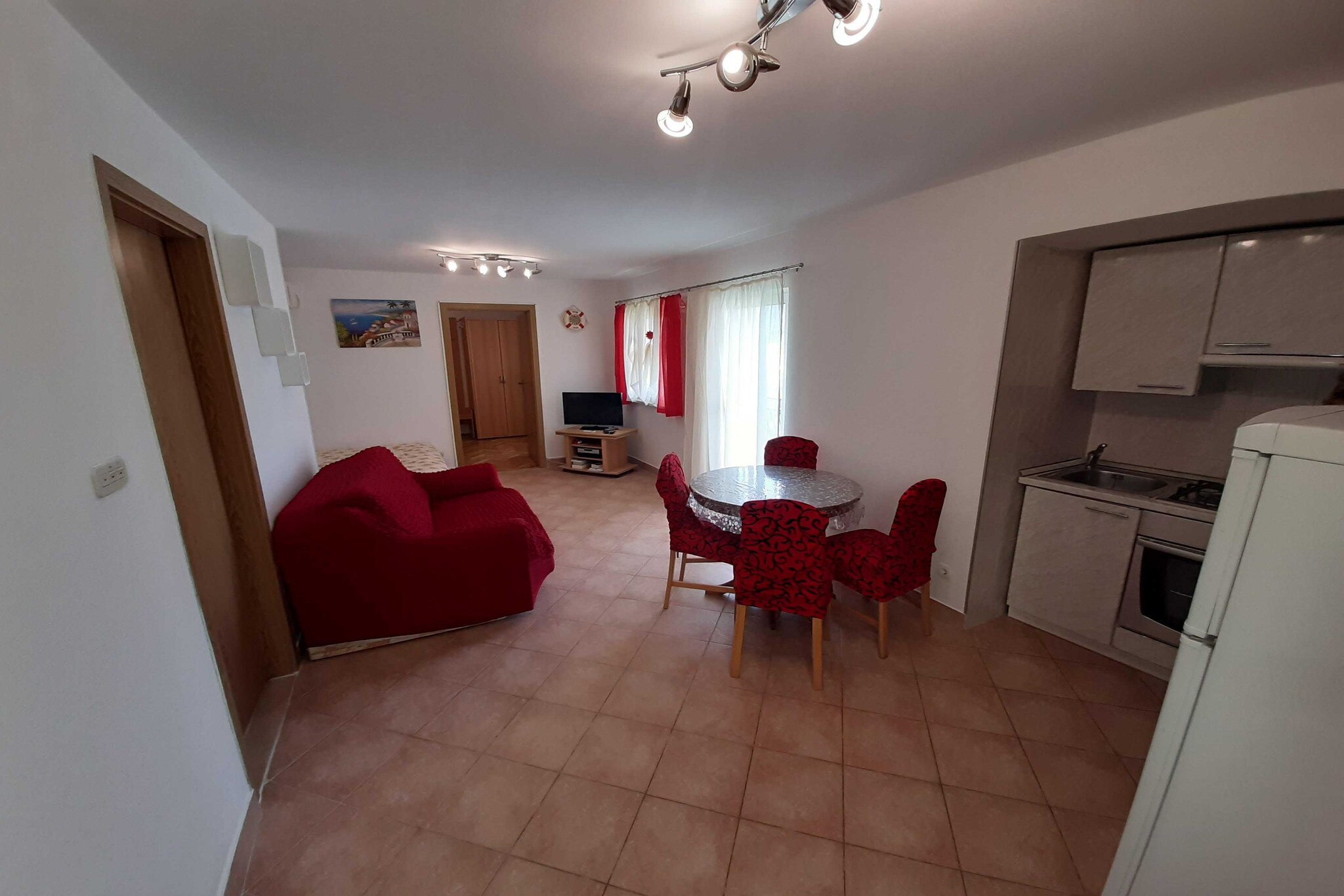 Cozy apartments with private balconies in Vinišće, Split-Dalmatia County, Croatia, are a popular choice for travelers seeking tranquility and stunning sea views. These accommodations are often located close to Vinisce Beach and other attractions, making them ideal for relaxation or exploring the Dalmatian coastline.  These properties provide the perfect blend of comfort, location, and charm, catering to those looking for a serene getaway in Croatia.

Note:
Pets are   allowed.
Private parking, reservation is not required.
Wi-Fi is available throughout the property.
Baby cot is available on request.
Pet fee 5 EUR

This two-bedroom can accommodate up to six  guests. It features a Flat screen TV and is combined with a living room and kitchen. The private bathroom is equipped with a shower and toilet.

Thanks to its excellent location, everything you'll need for your vacation is just a short walk away from the property. Grocery stores-500.00 m, cafes-450.00 m, restaurants—400.00 m. The beach is 500.00  m away from the property.

The airport is 16  km away from the property.