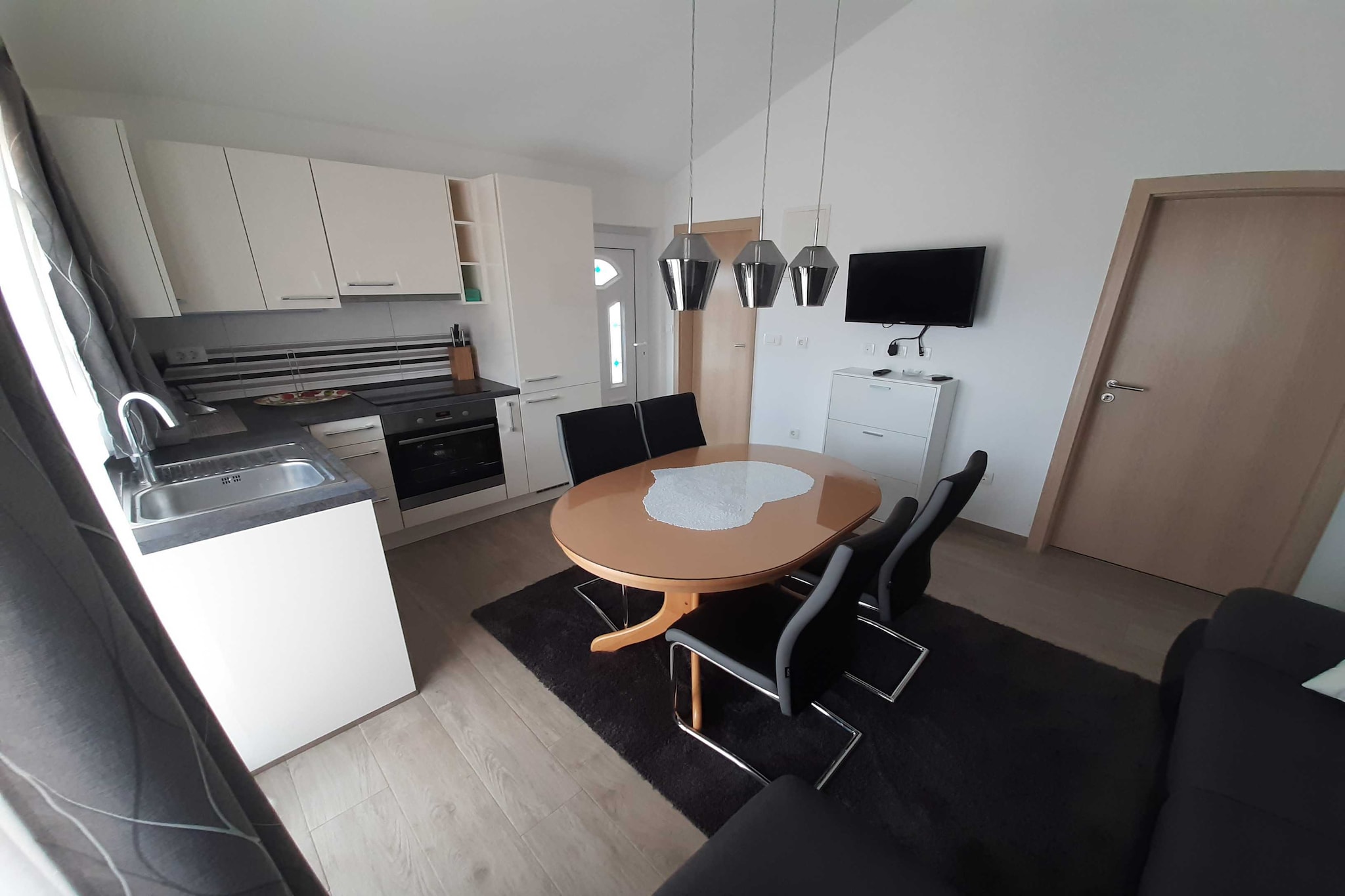 Cozy Apartments with Private Balcony Vinisce - Comfort Two Bedroom Apartment (Owner III)-Kitchen