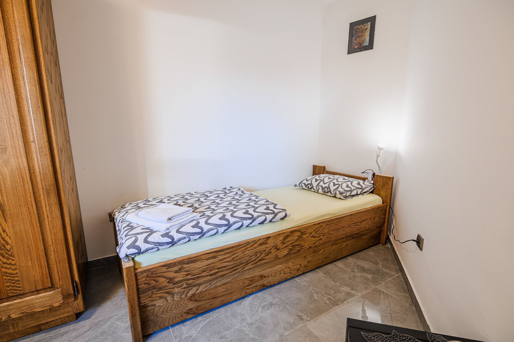 Sleek and Stylish Umag Apartments with Sea View - Two Bedroom Apartment with Balcony-Bedroom