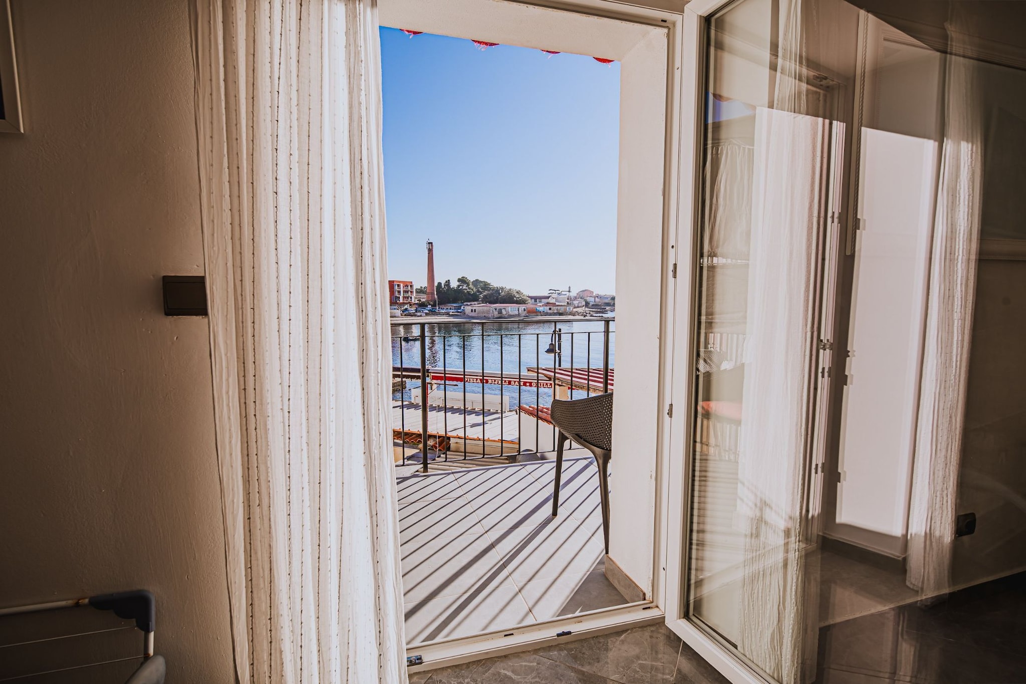 Sleek and Stylish Umag Apartments with Sea View - Two Bedroom Apartment with Balcony