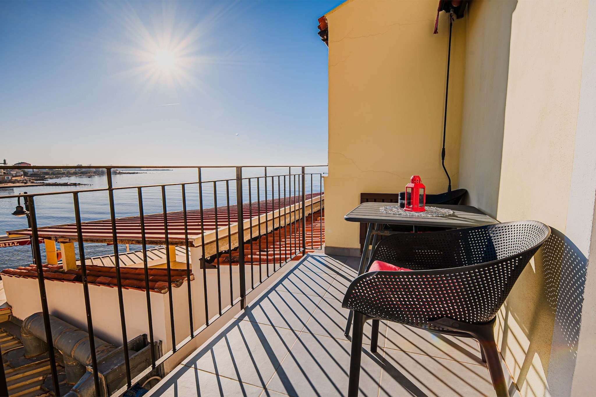 Sleek and Stylish Umag Apartments with Sea View - Two Bedroom Apartment with Balcony