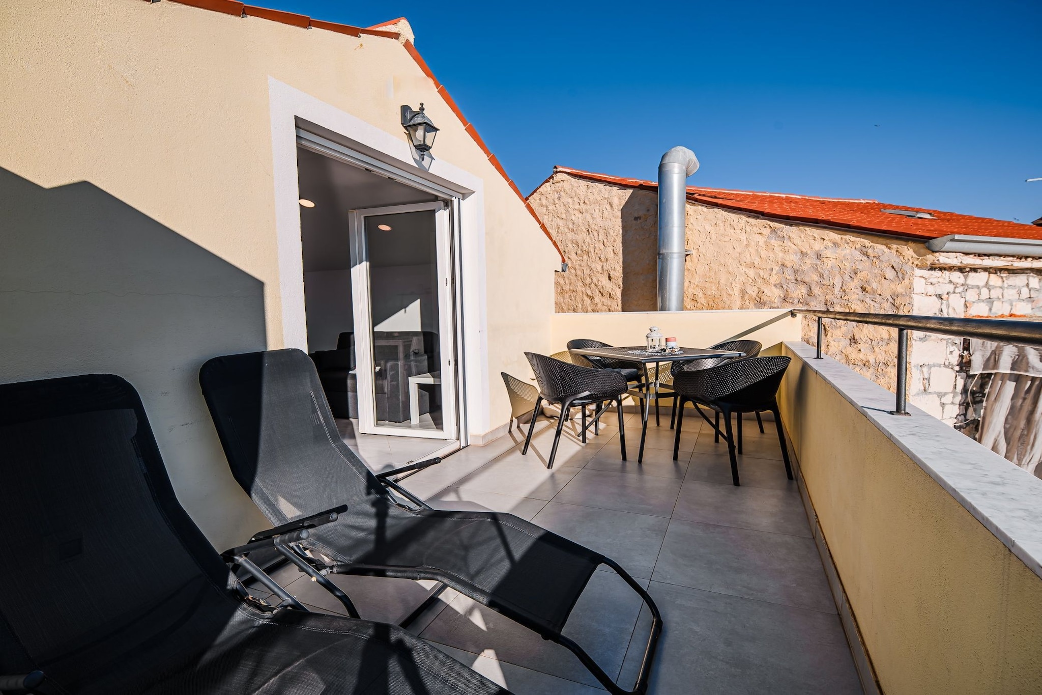 Sleek and Stylish Umag Apartments with Sea View - Two Bedroom Apartment with Terrace (owner 2)-Terrace