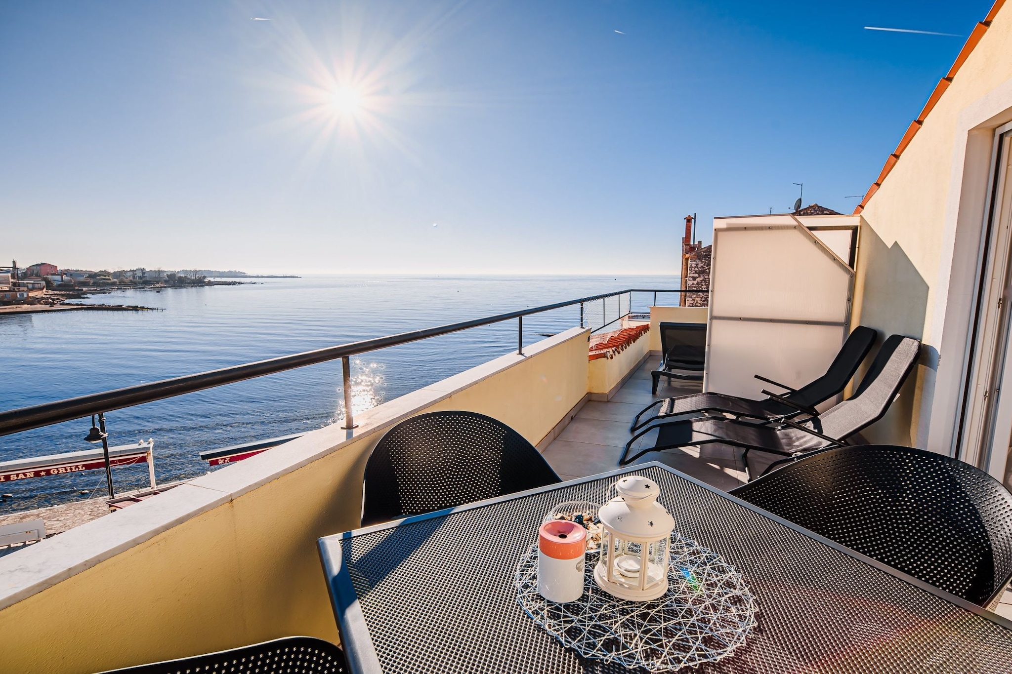 Sleek and Stylish Umag Apartments with Sea View - Two Bedroom Apartment with Terrace (owner 2)-Terrace