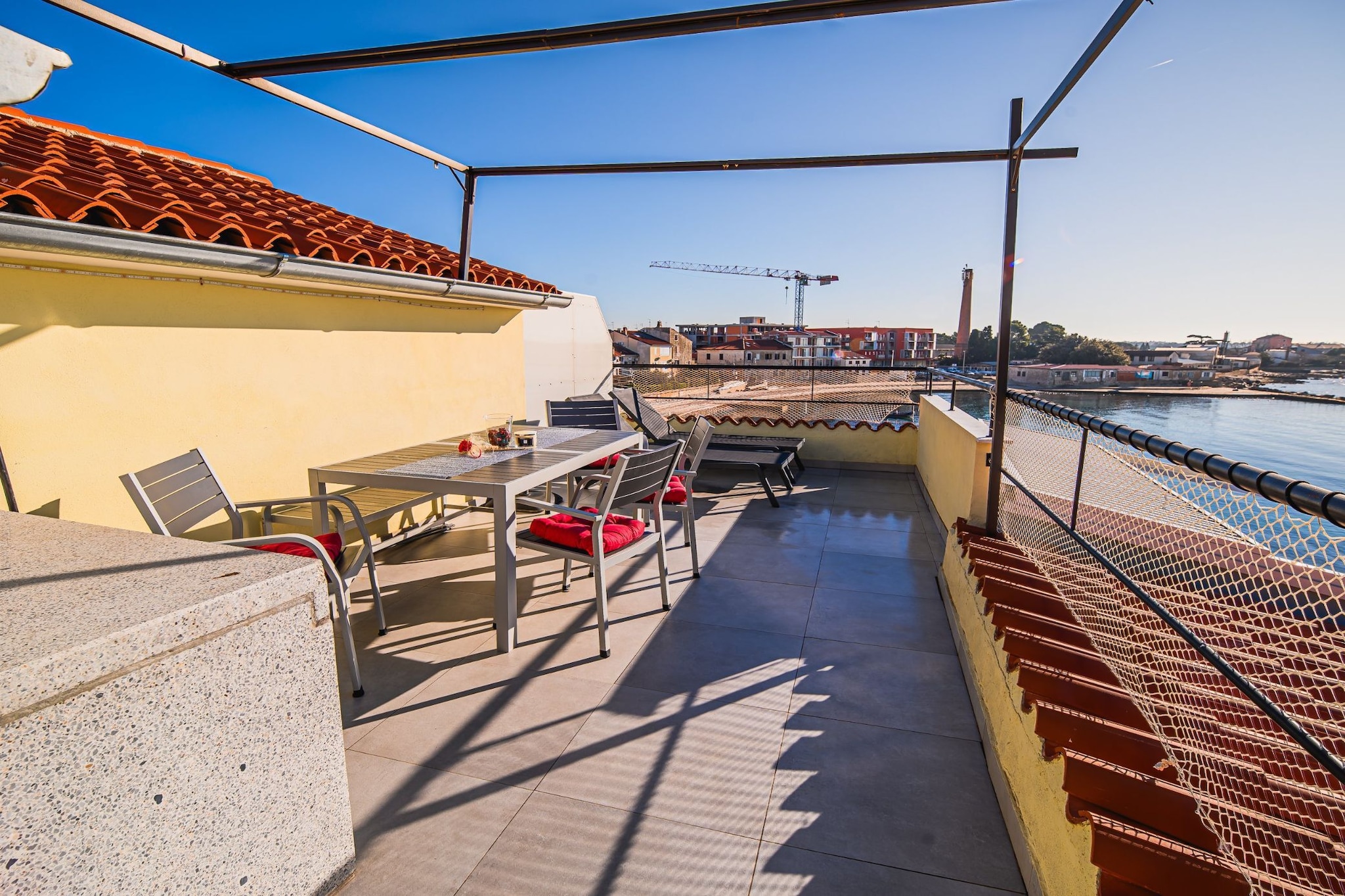 Sleek and Stylish Umag Apartments with Sea View - Comfort Two Bedroom Apartment with Terrace (owner 3)-Terrasse