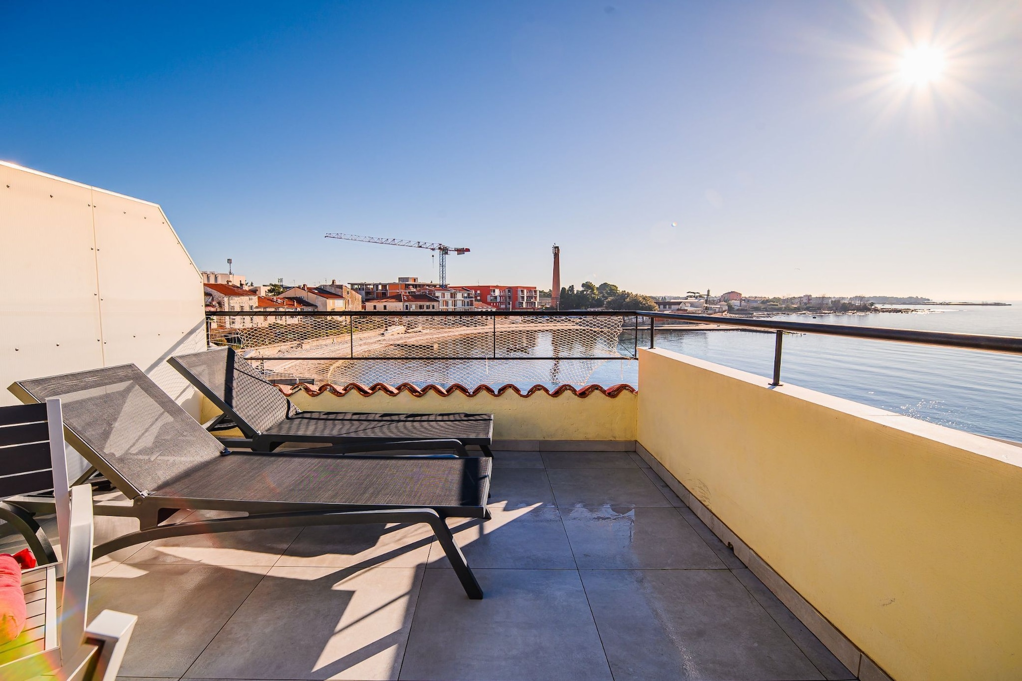 Sleek and Stylish Umag Apartments with Sea View - Comfort Two Bedroom Apartment with Terrace (owner 3)-Terrasse