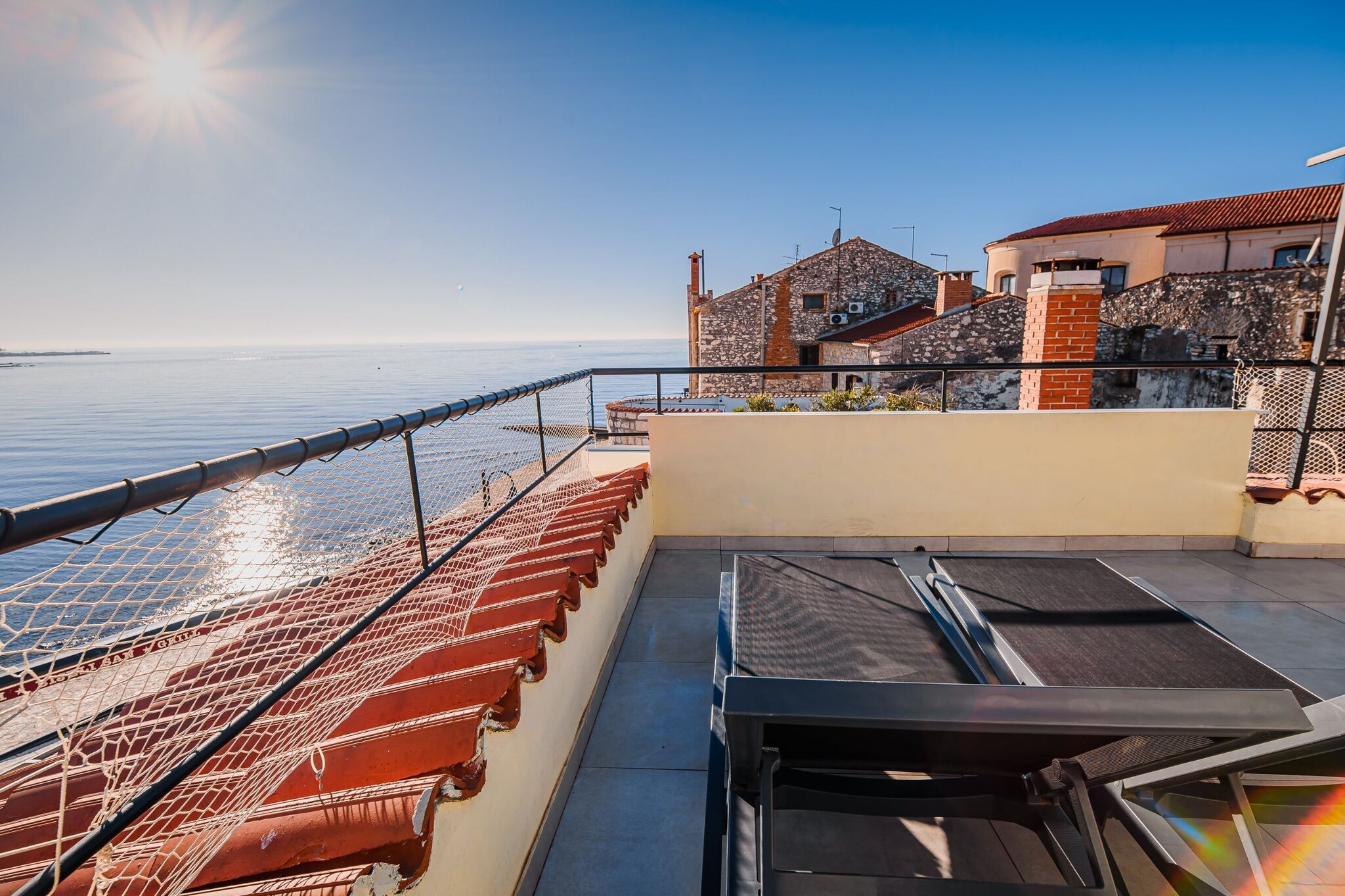 Sleek and Stylish Umag Apartments with Sea View - Comfort Two Bedroom Apartment with Terrace (owner 3)-Terrasse