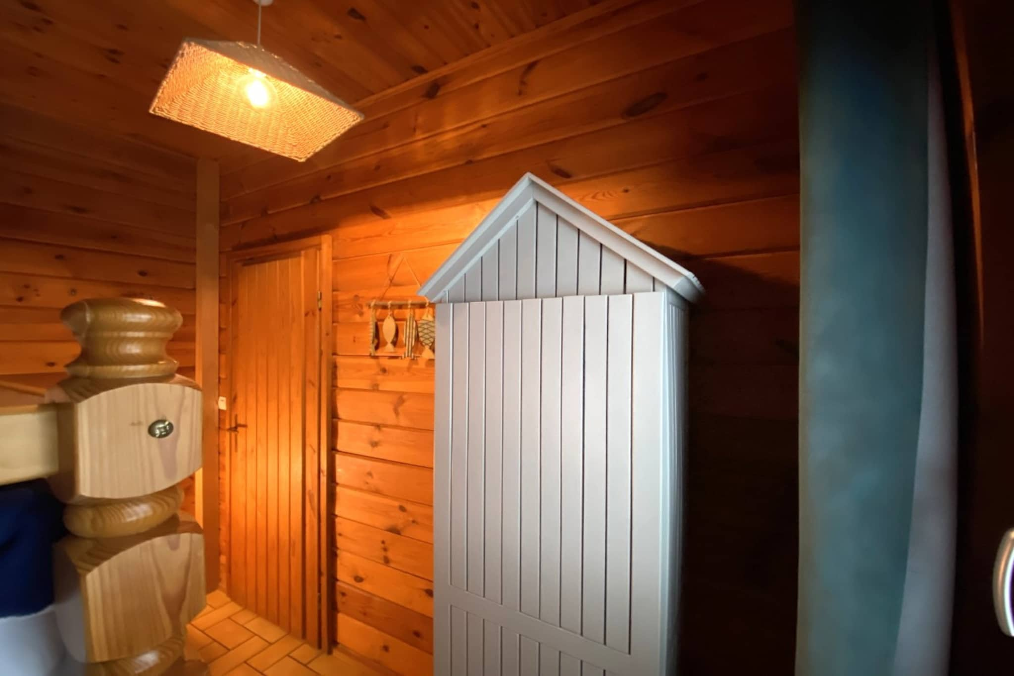 LE FISHING LODGE Chalet en bois avec Bain Nordique-Slaapkamer