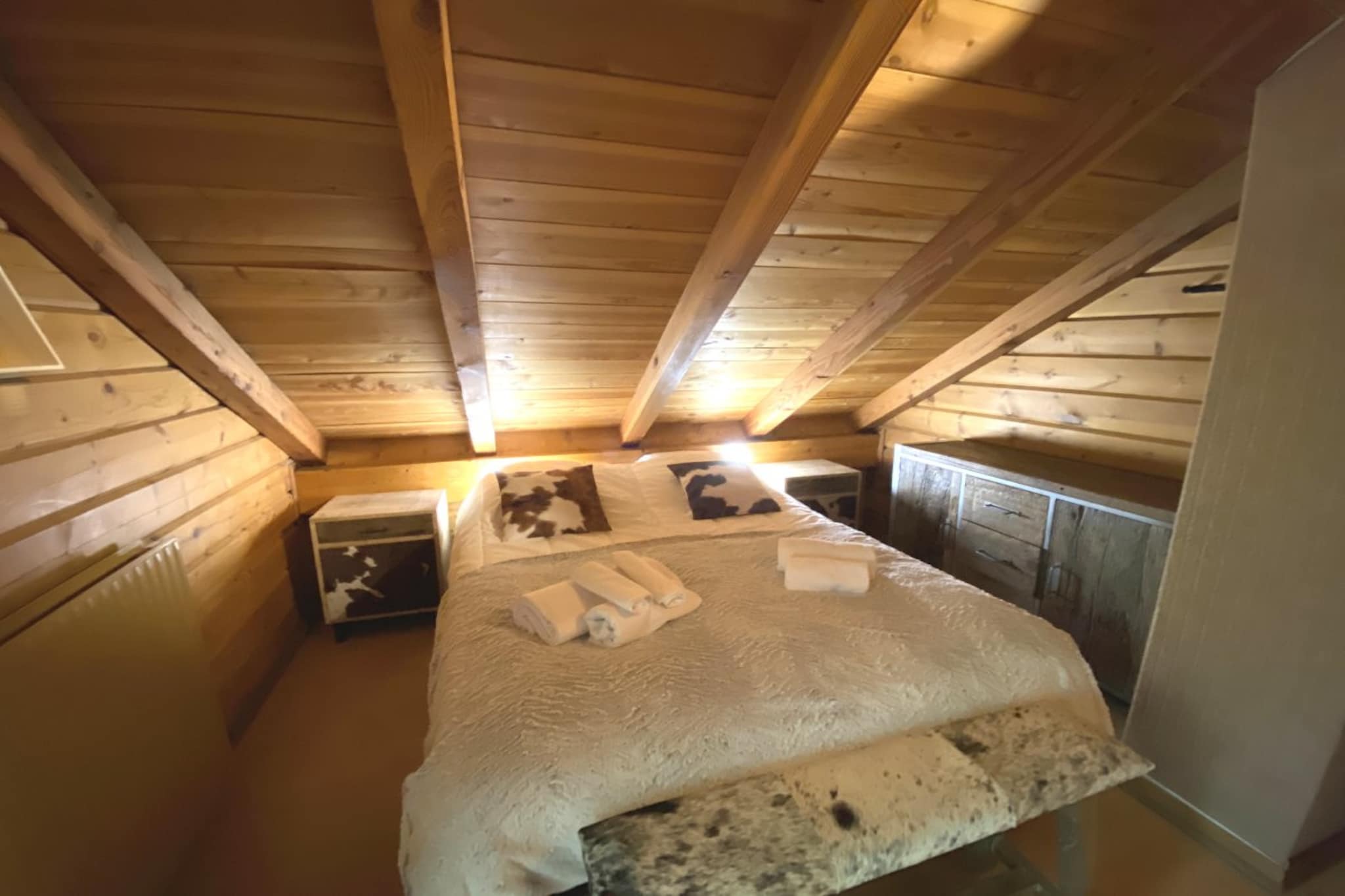 LE MONTAGNARD Chalet en bois-Slaapkamer