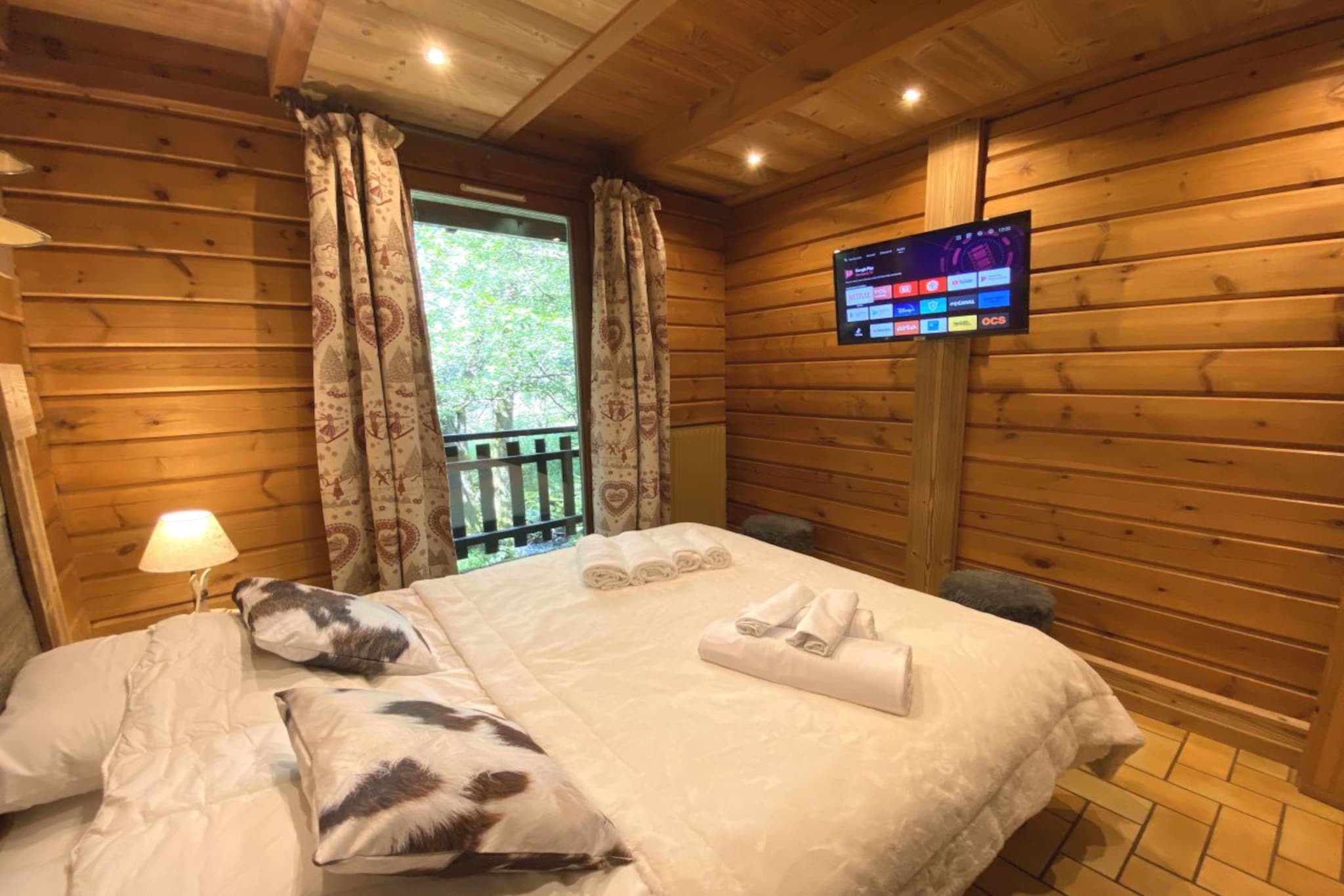 LE MONTAGNARD Chalet en bois-Slaapkamer