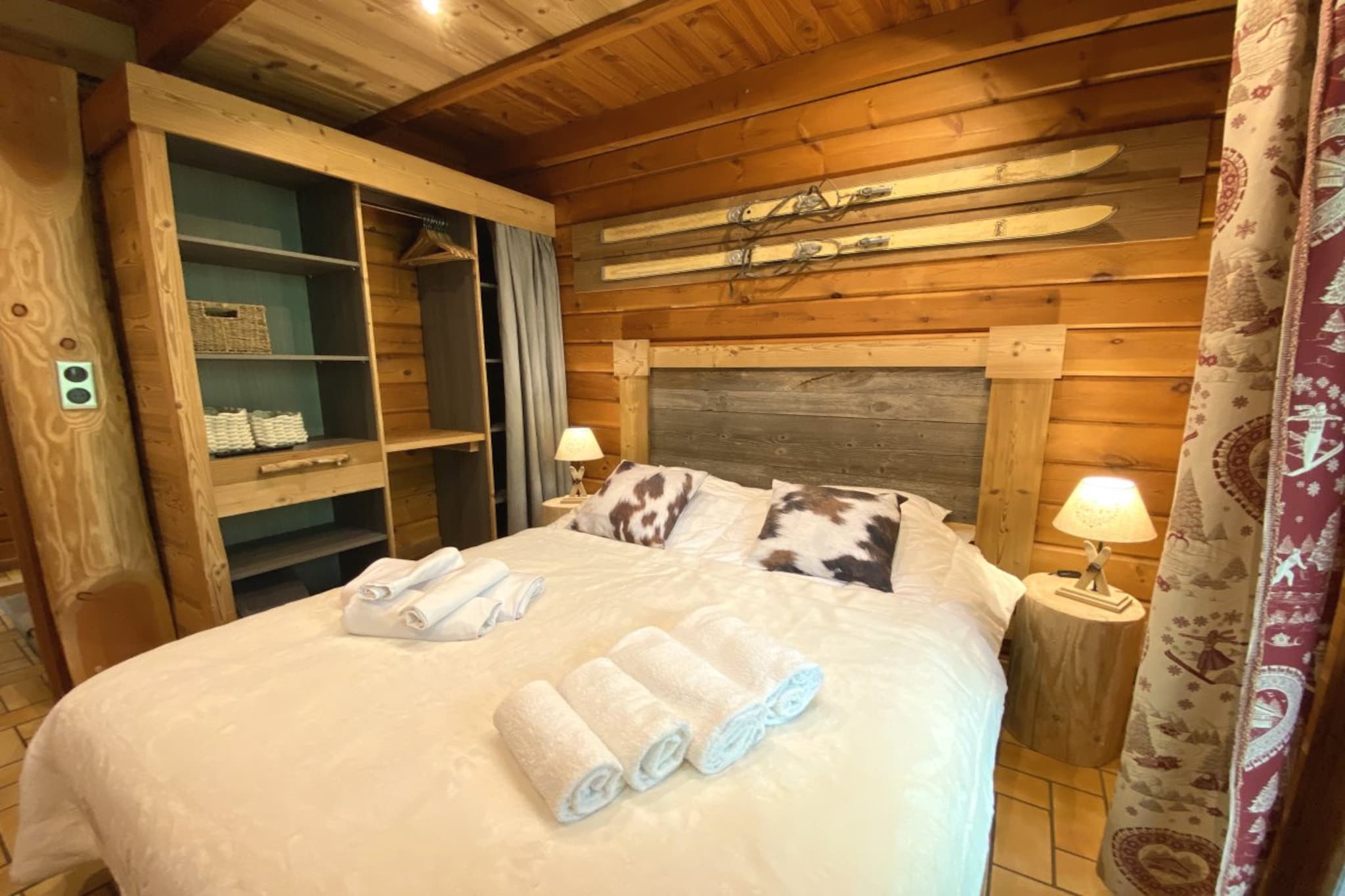 LE MONTAGNARD Chalet en bois-Slaapkamer