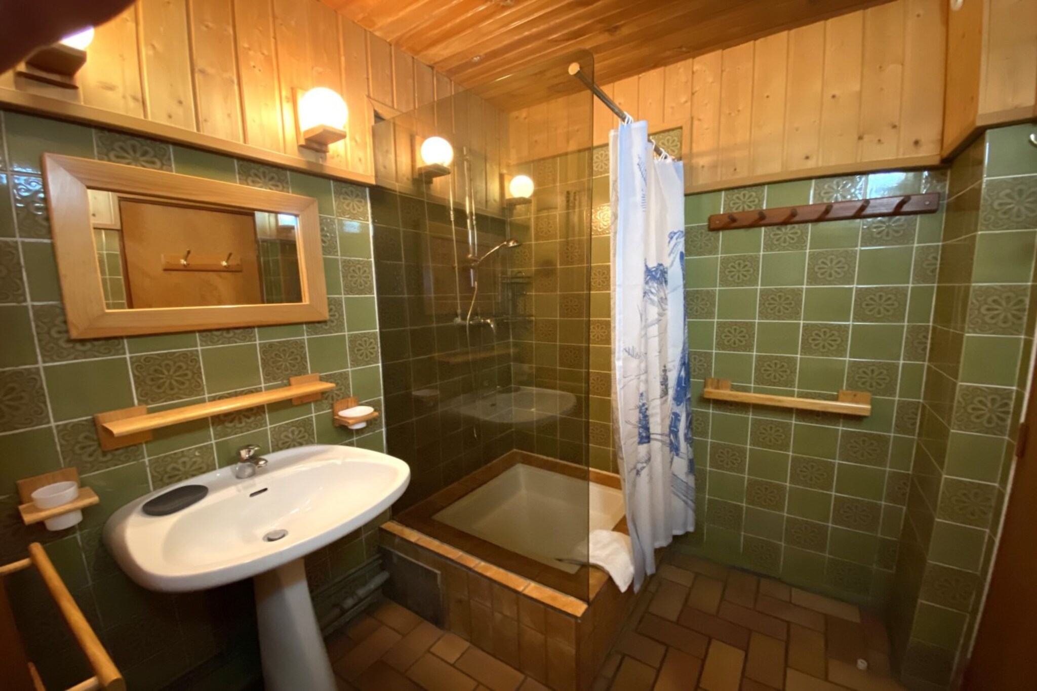 LE TRAPPEUR  Chalet en bois vue montagne-Badkamer