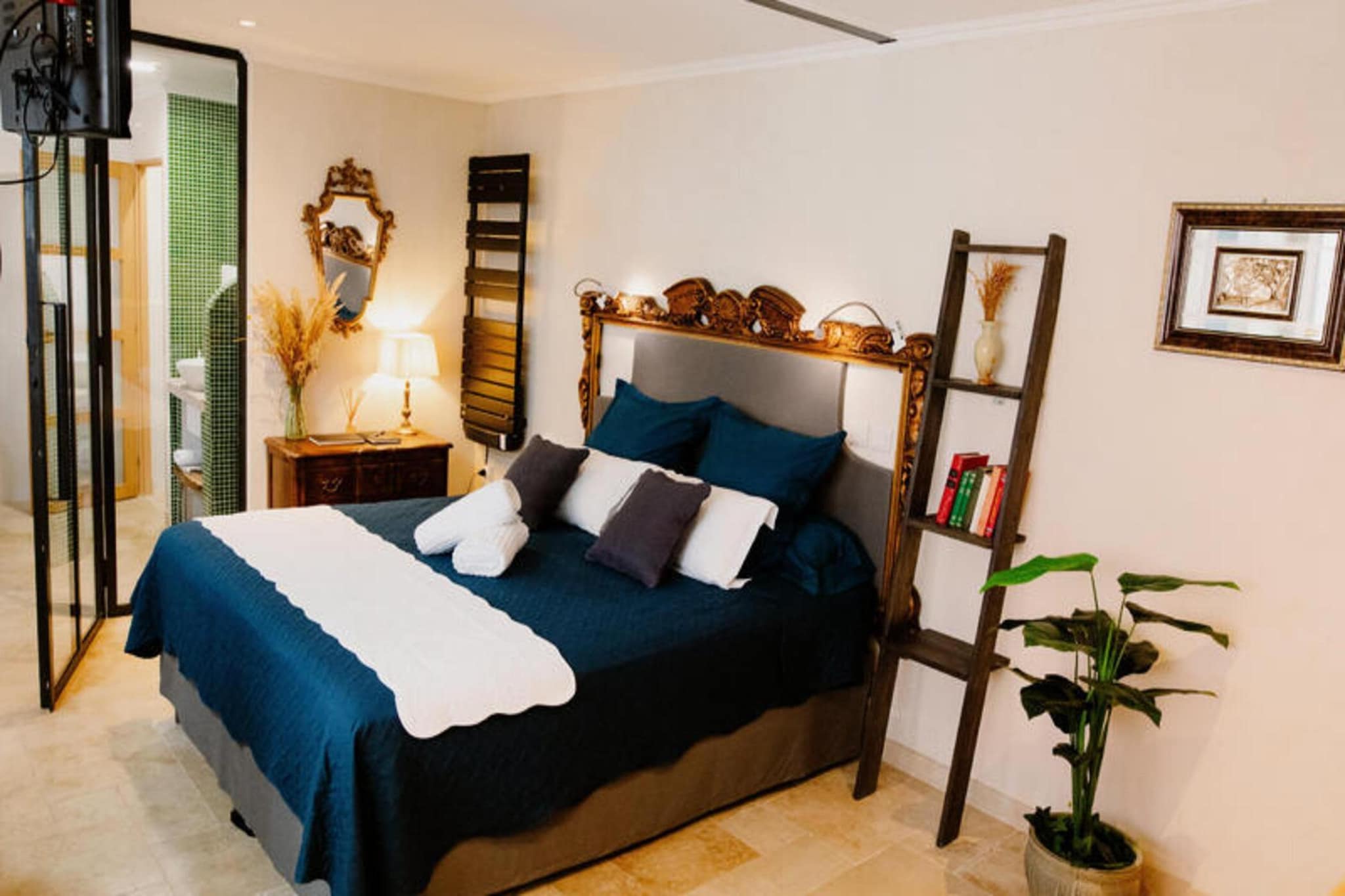 Come and enjoy an unforgettable moment in the heart of Nîmes, La Suite de Diane welcomes you for a delicious moment of quiet relaxation, near the Fontaine garden.
This apartment with quality services offers you:
- a large jacuzzi/balneotherapy and light shows.
- a quality king size bed of 180 x 200, very comfortable.
- a kitchen area: induction hob, microwave, fridge, coffee maker, kettle, toaster, dishes.
- coffee, tea and sweets offered on site.

The accommodation is entirely at your disposal. On site you will find a TV with 160 channels and internet. The apartment is air-conditioned. Bed and bath linen are provided, towels, bathrobe, shower gel and shampoo.
