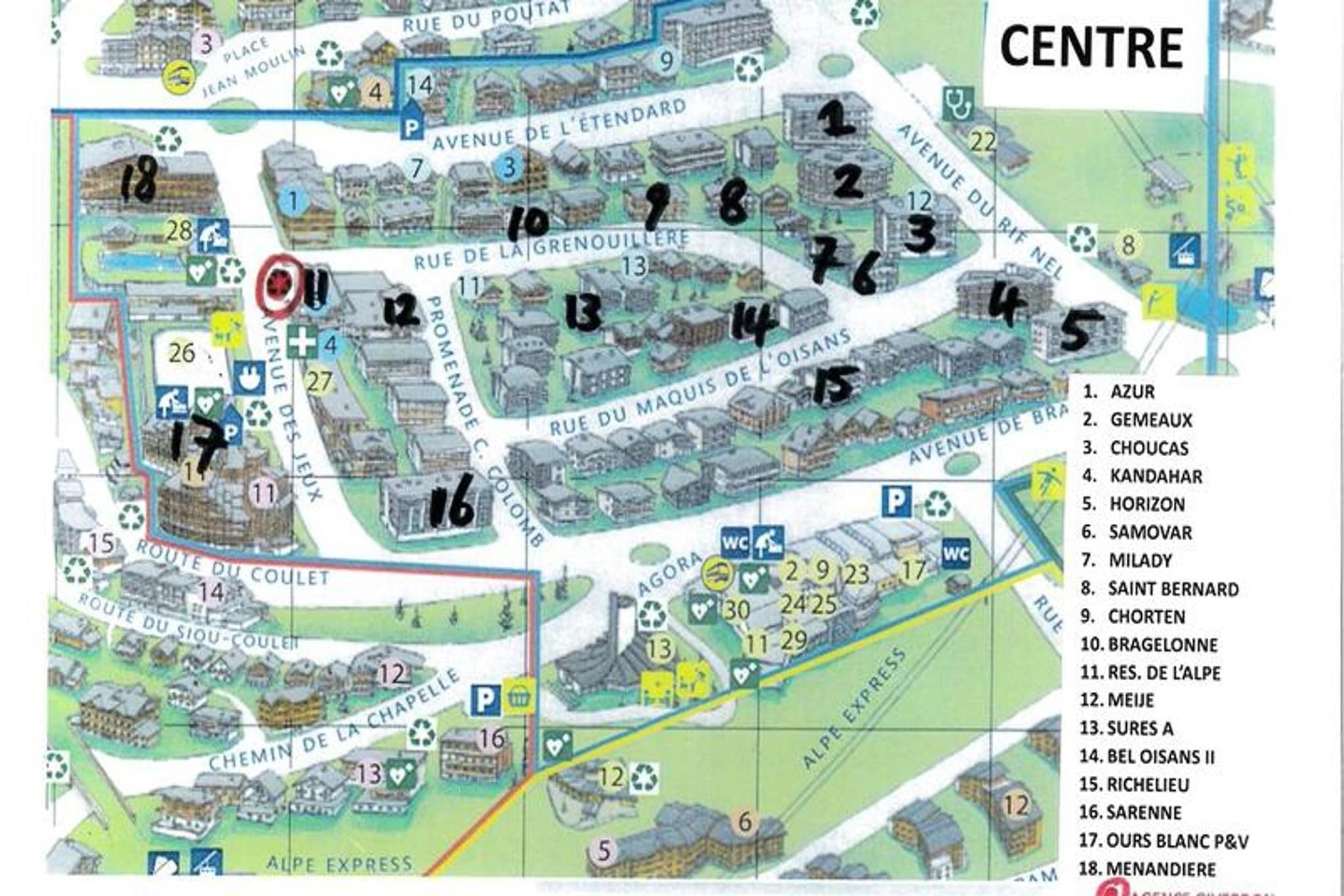 Résidence Kandahar-Vue d'été