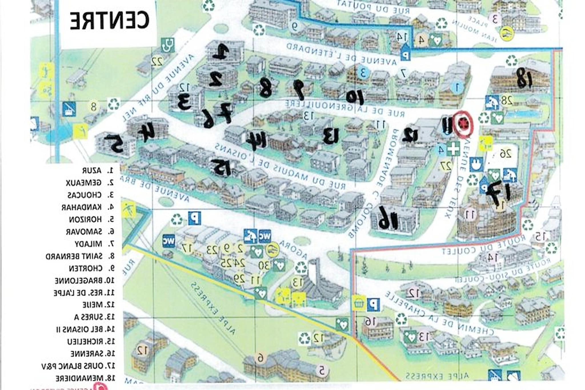 Résidence Menandiere-View in summer