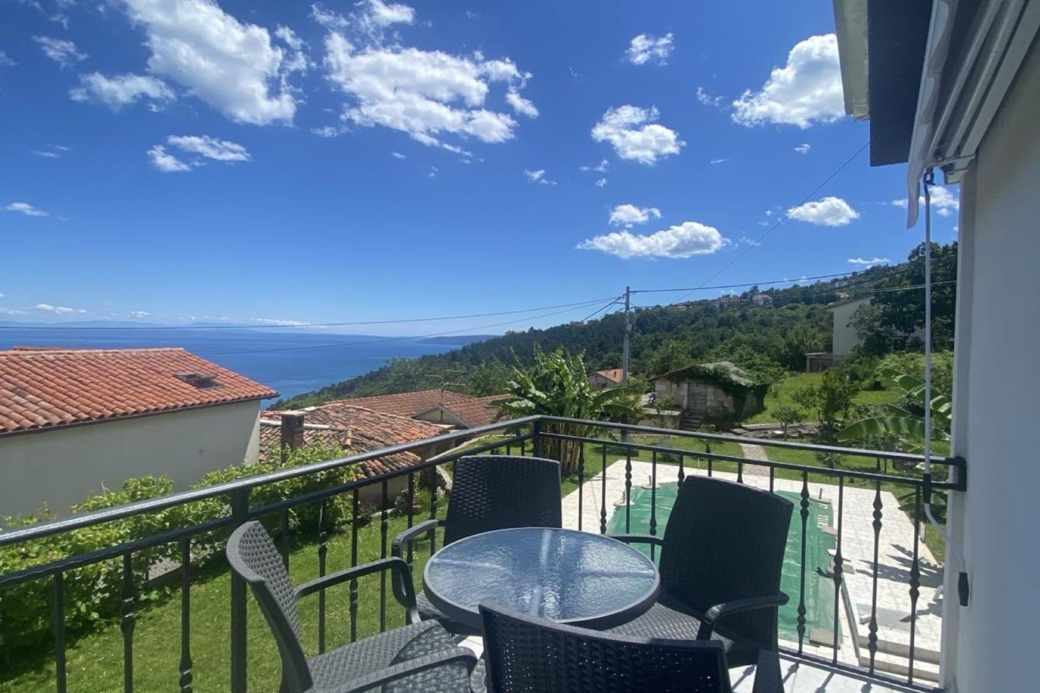 Luxury Lovran Apartments with Swimming Pool - Classic One Bedroom Apartment-Terrace balcony