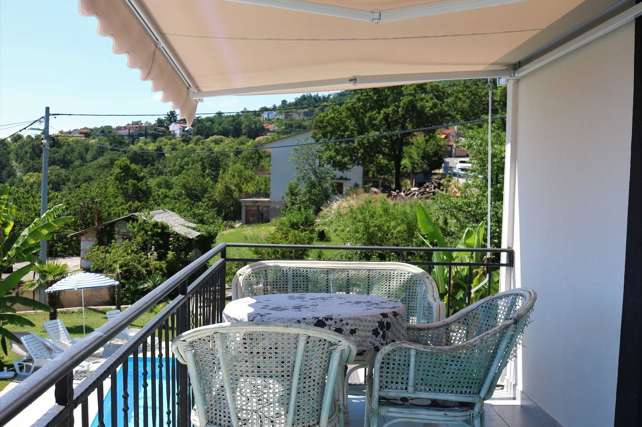 Luxury Lovran Apartments with Swimming Pool - Classic One Bedroom Apartment-Terrace balcony