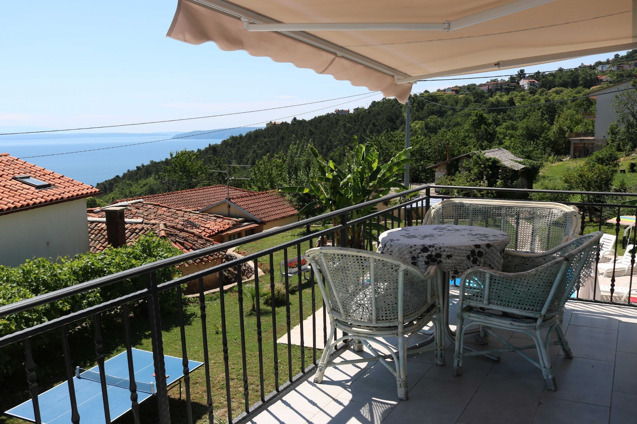 Luxury Lovran Apartments with Swimming Pool - Classic One Bedroom Apartment-Terrace balcony