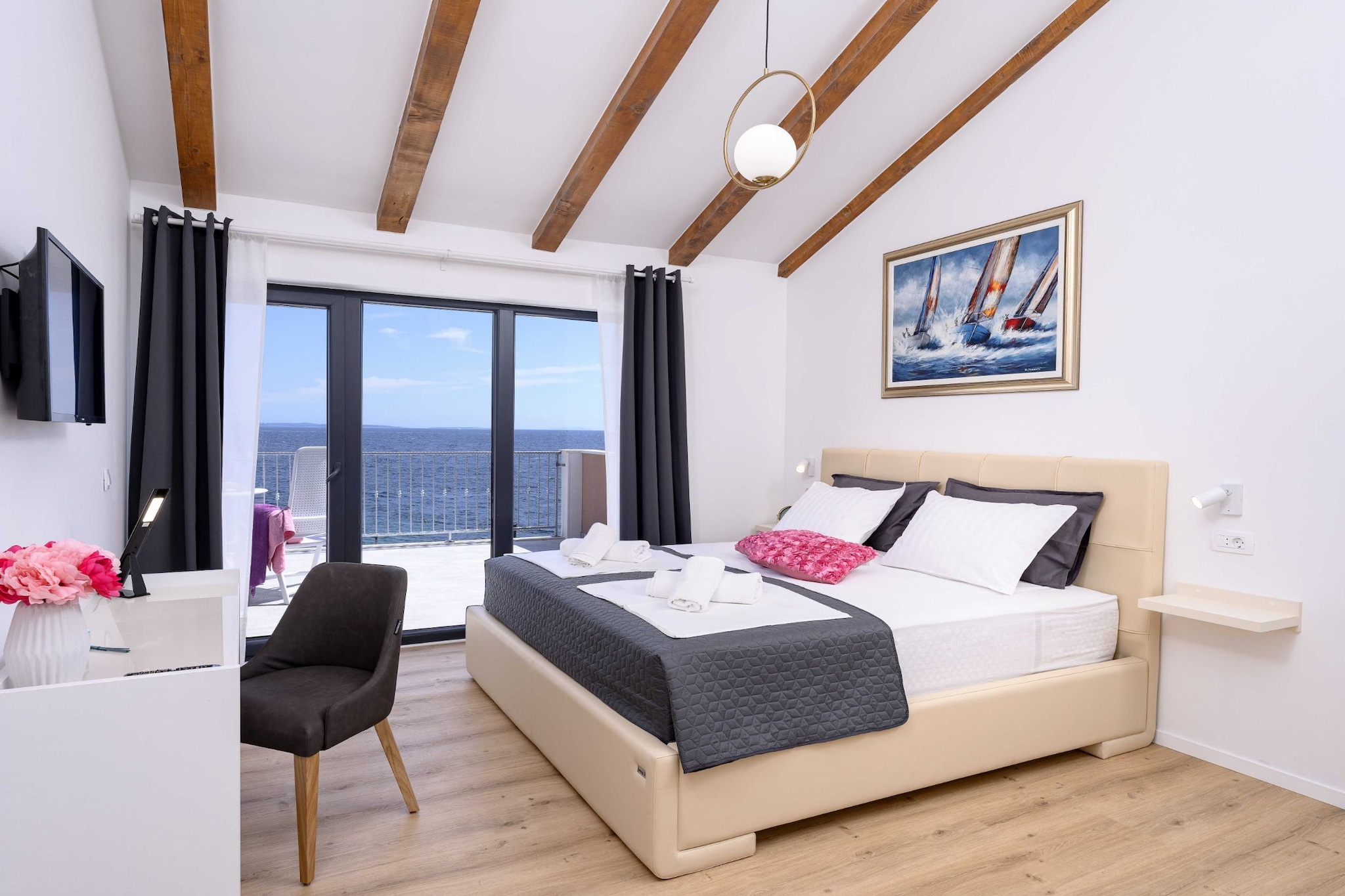 Sunlit Shores Beach Villa with Pool, Gym and Sauna - Three Bedroom Villa with Pool-Bedroom