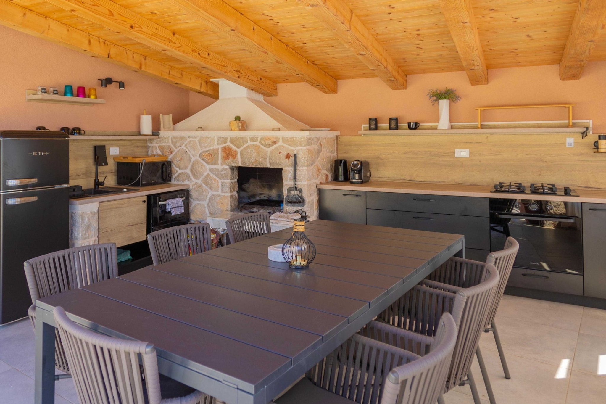 Sunlit Shores Beach Villa with Pool, Gym and Sauna - Three Bedroom Villa with Pool-Kitchen