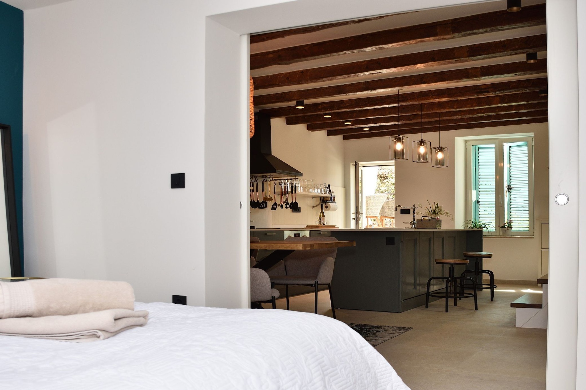 Old Town Rovinj Hidden Residence with Terrace - One Bedroom Apartment with Terrace-Küche