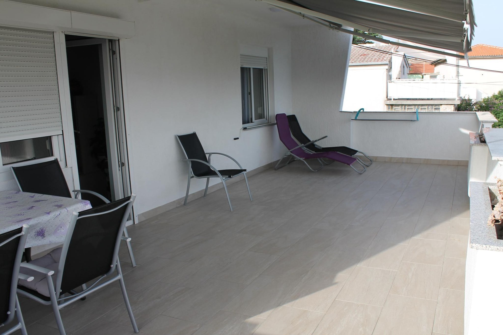 Serene Sea View Krk Apartment with Balcony - Two Bedroom Apartment with Sea View and Balcony-Terrasbalkon