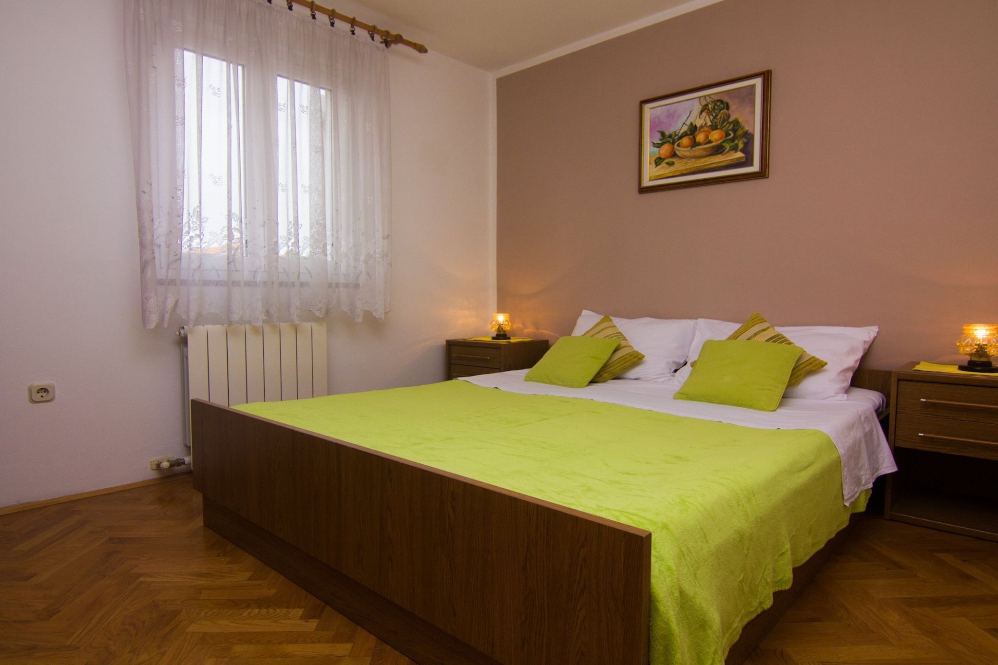 Refined and Timeless Krk Apartment with Terrace - Two Bedroom Apartment with Terrace-Slaapkamer